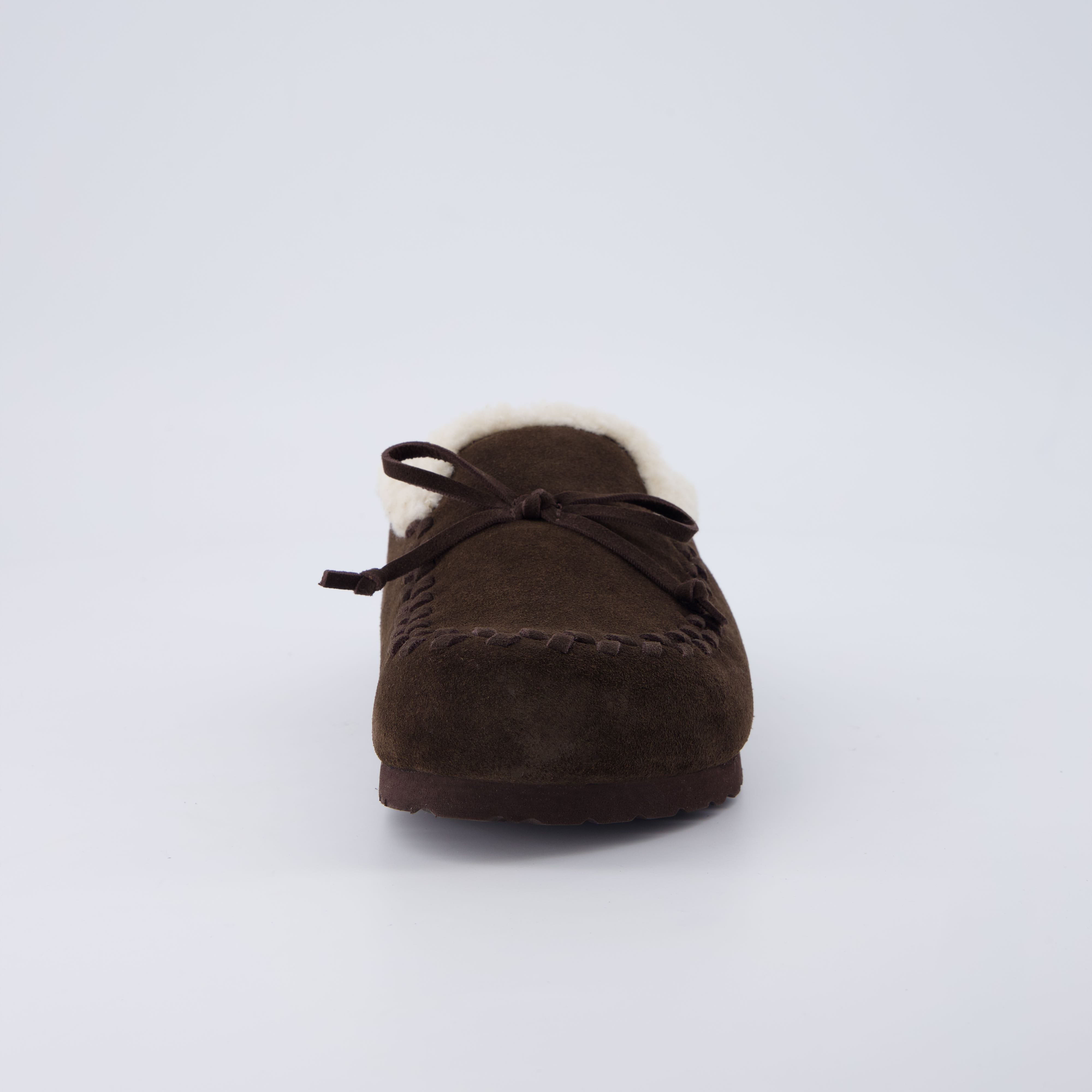 Creek Genuine Suede Slippers Chocolate