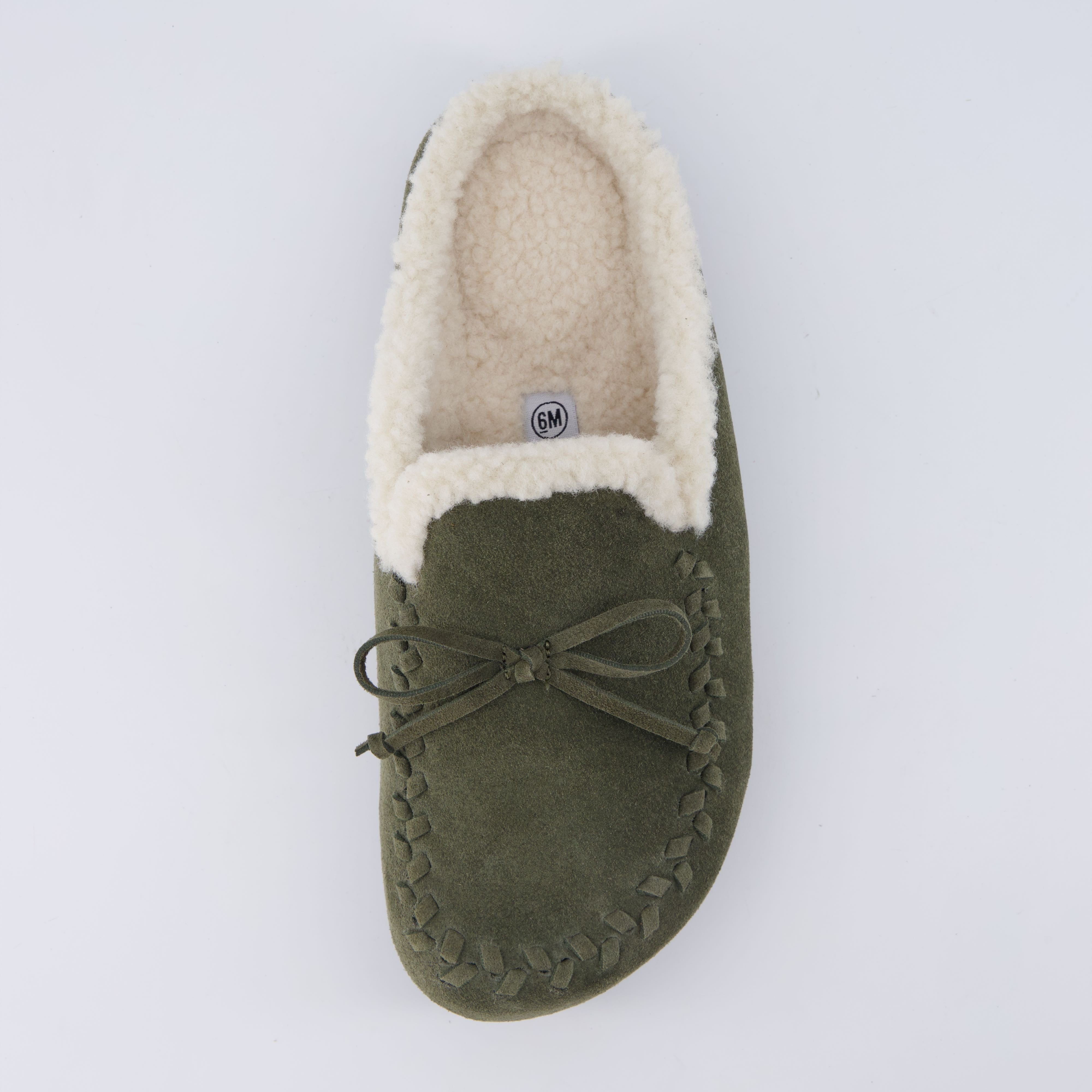 Creek Genuine Suede Slippers Khaki