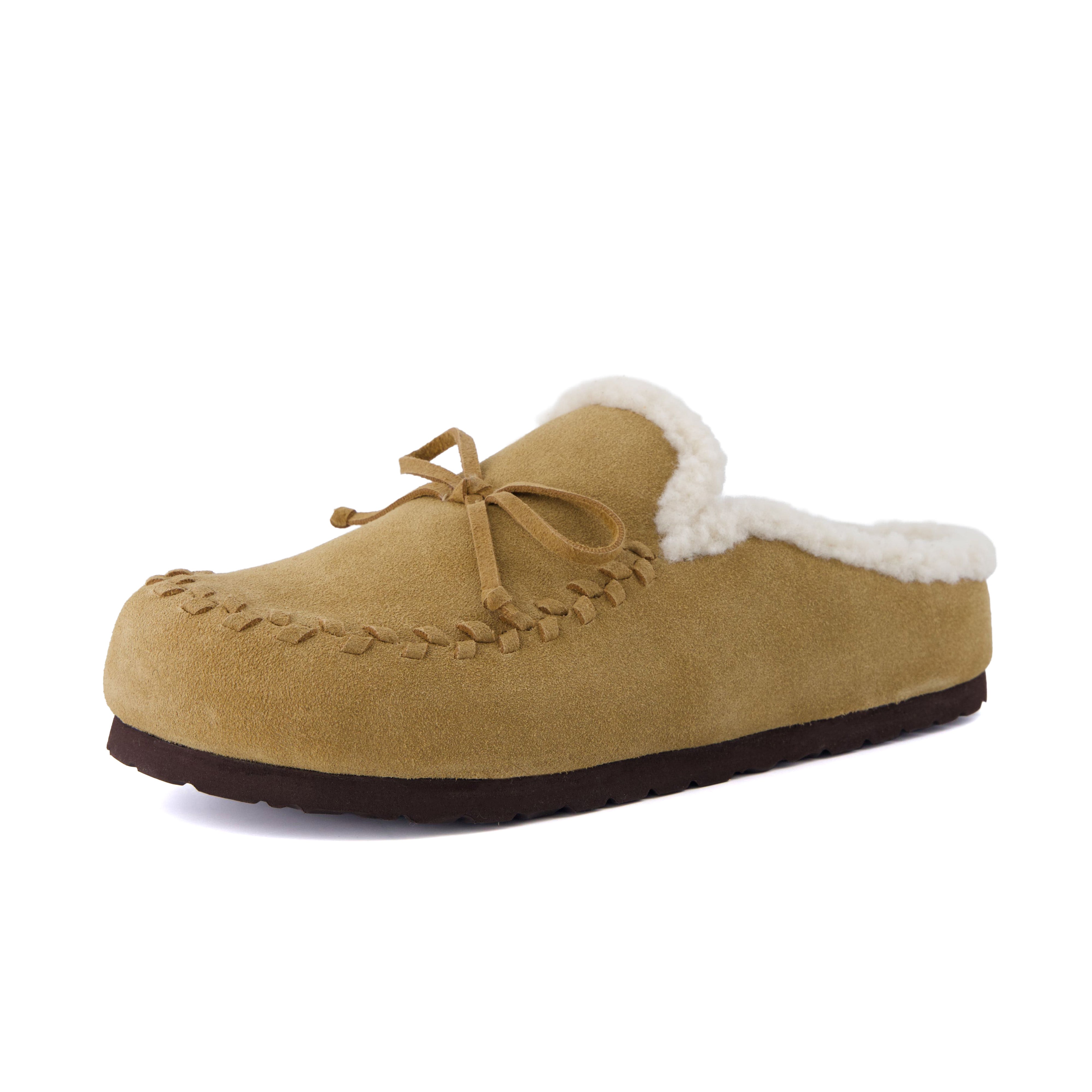Creek Genuine Suede Slippers Sand