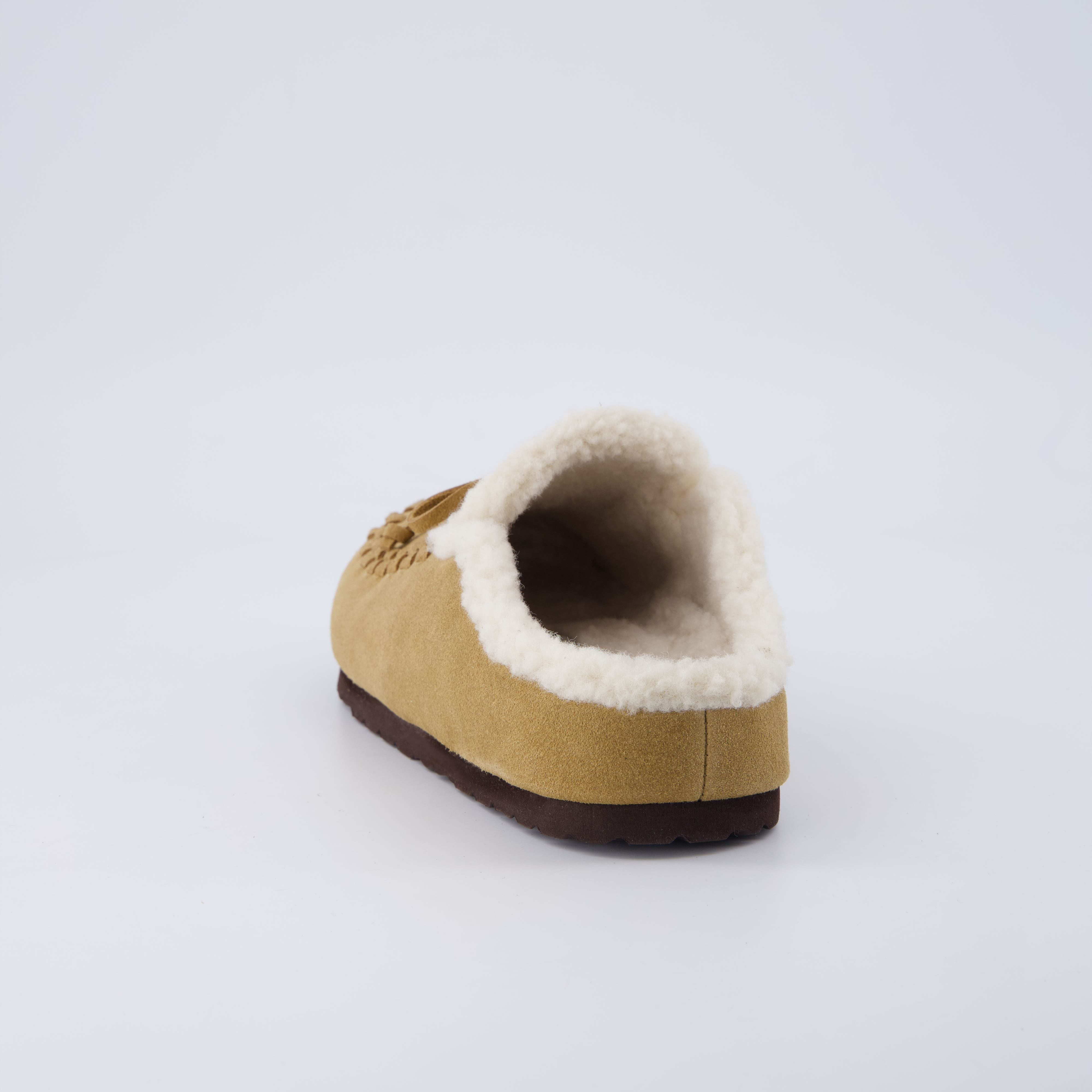 Creek Genuine Suede Slippers Sand