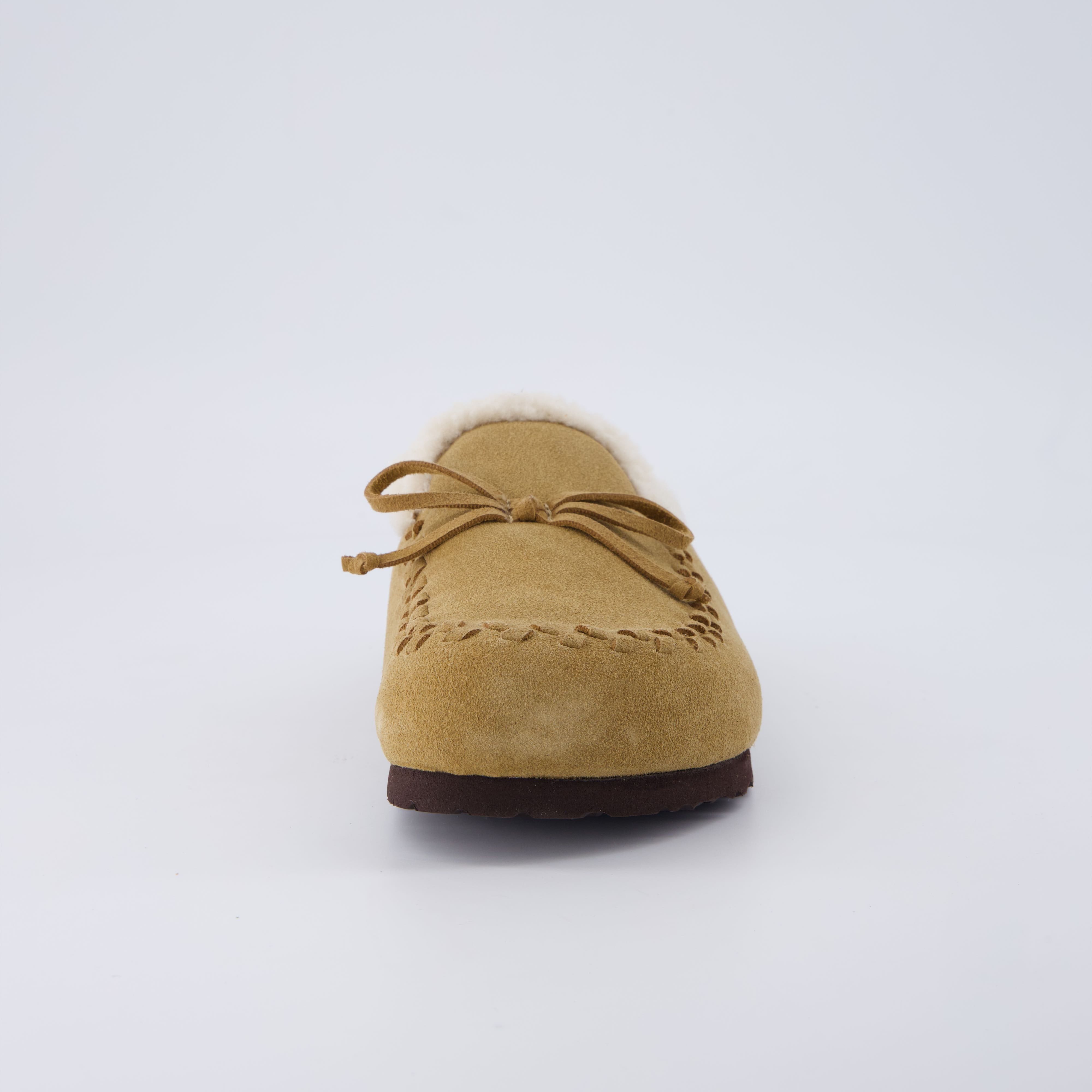 Creek Genuine Suede Slippers Sand