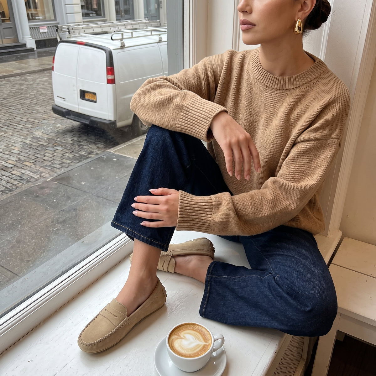 Daley Penny Loafers Sand Medium