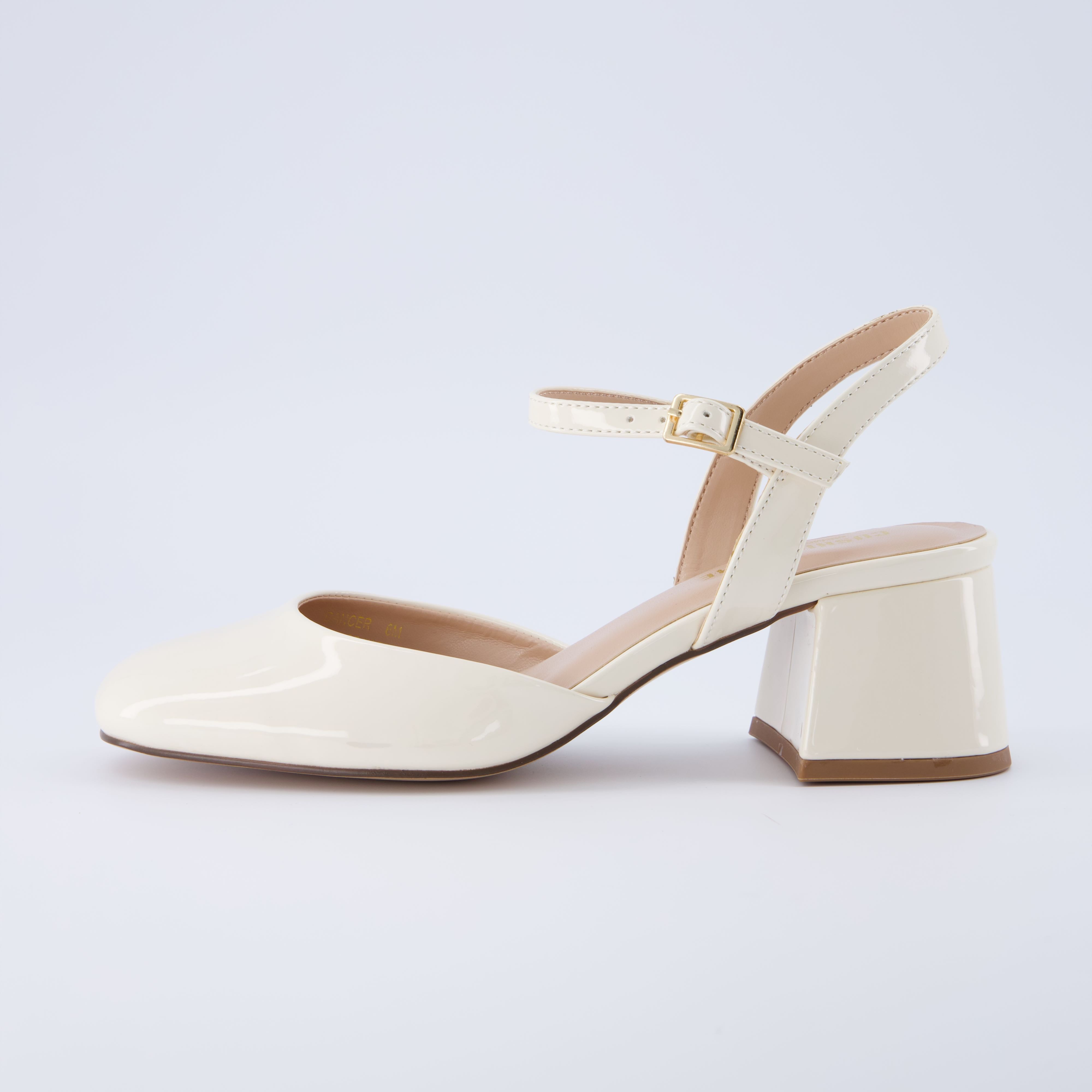 Dancer Block Heel Mary Jane Cream