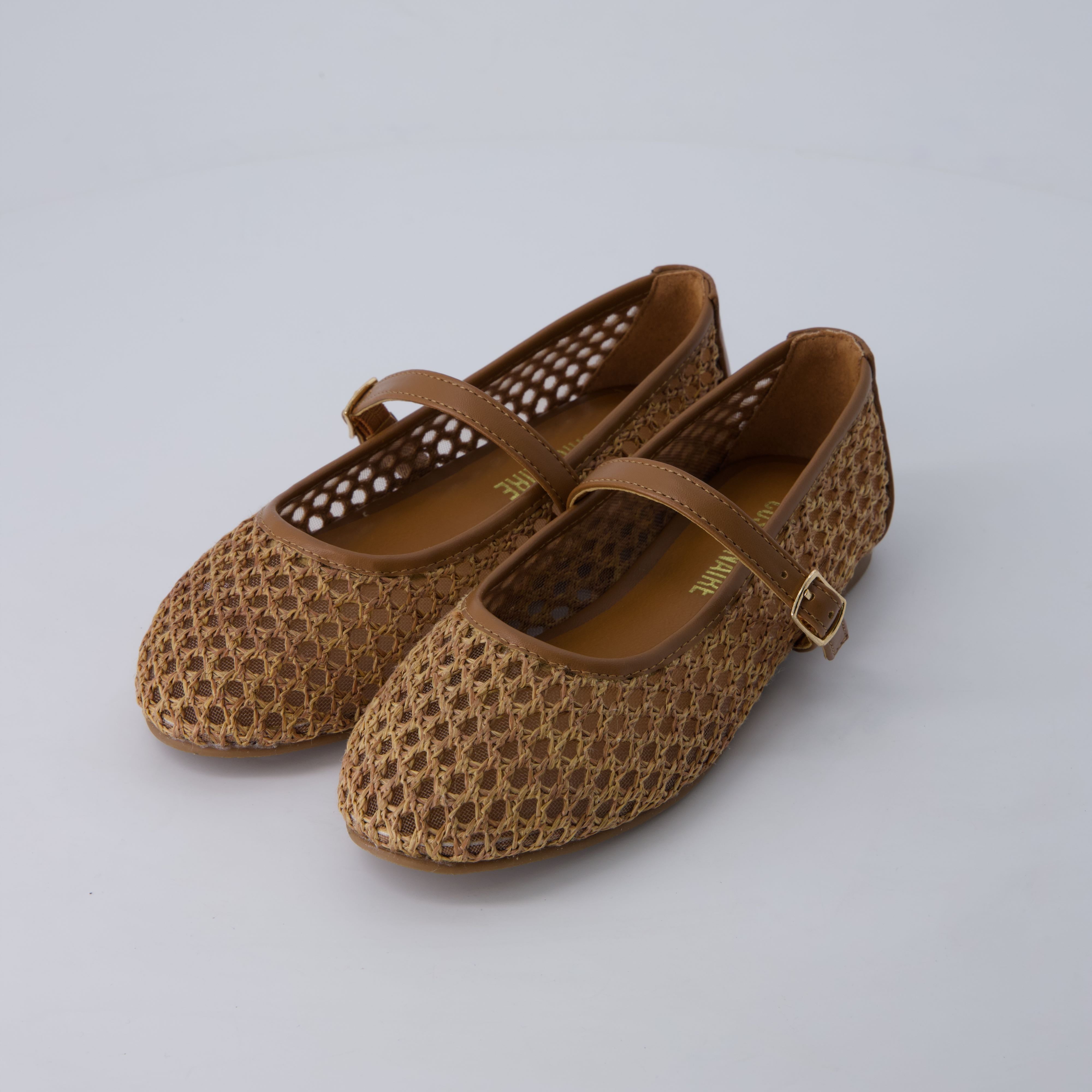 Darla Mary Jane Ballet Flats Brown Medium