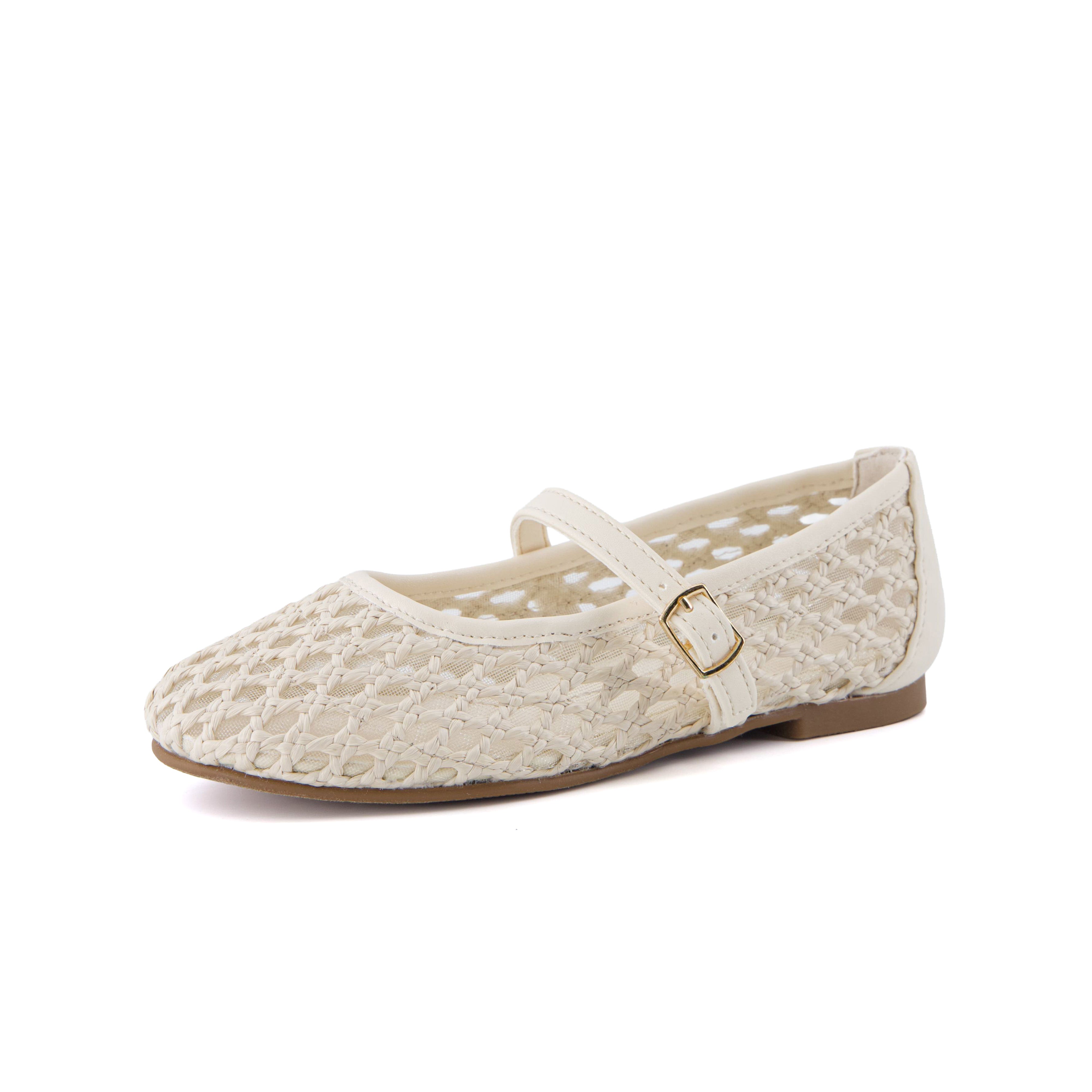 Darla Mary Jane Ballet Flats Cream Medium