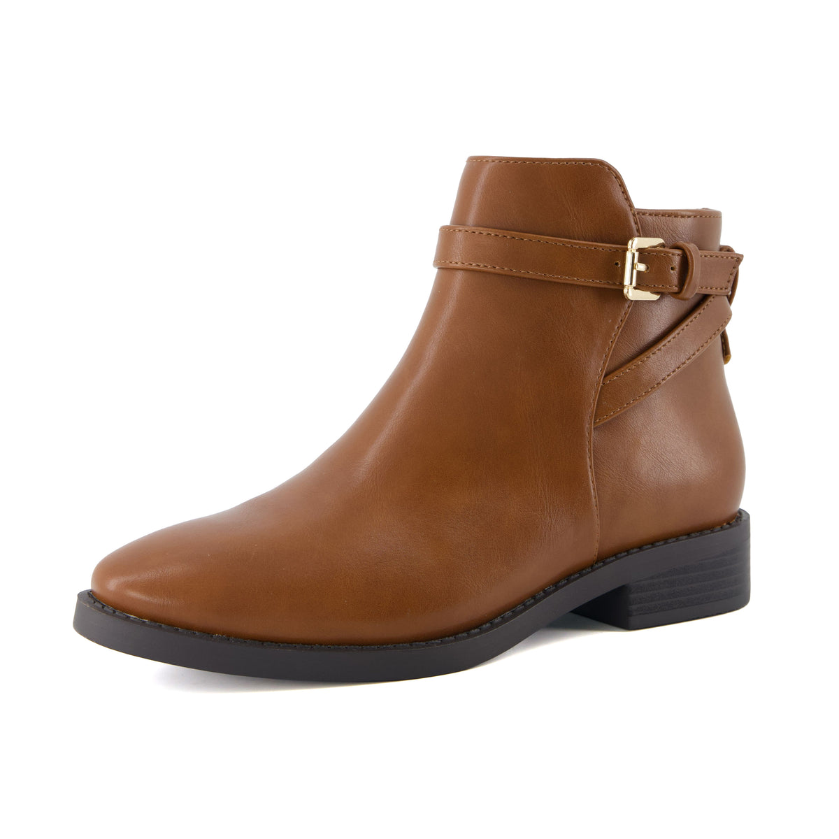 Ean Short Ankle Boots Cognac Medium