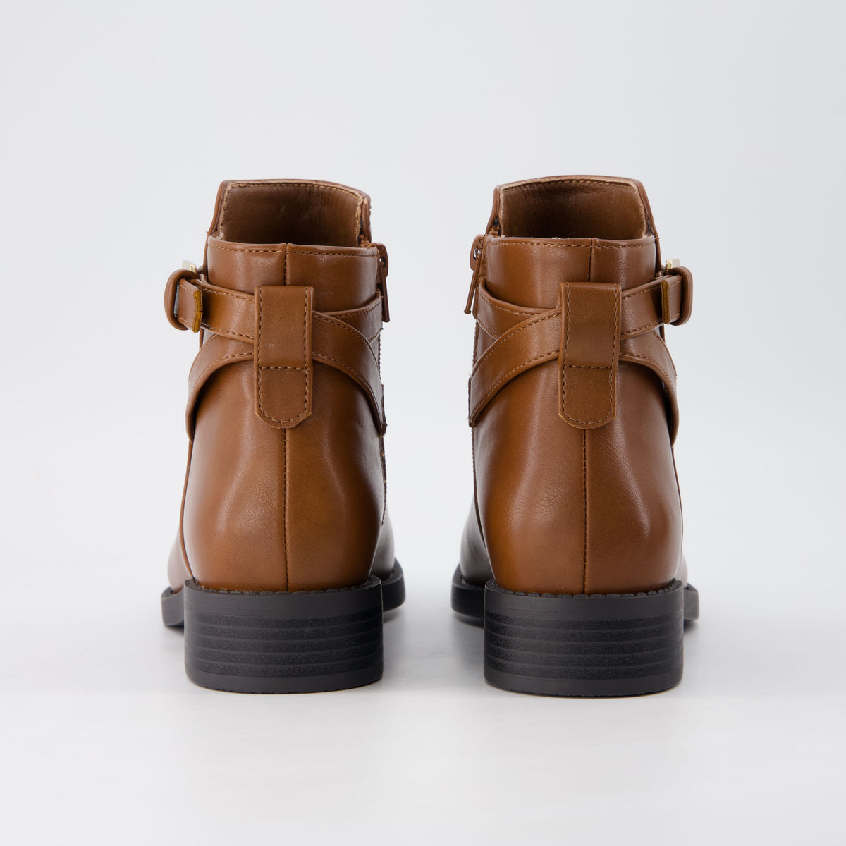 Ean Short Ankle Boots Cognac Medium
