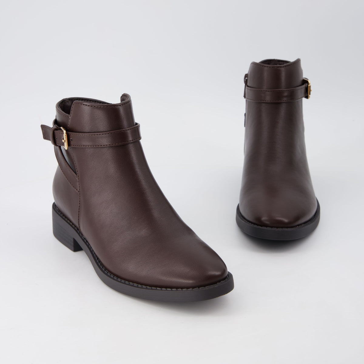 Ean Short Ankle Boots Dark Brown Medium