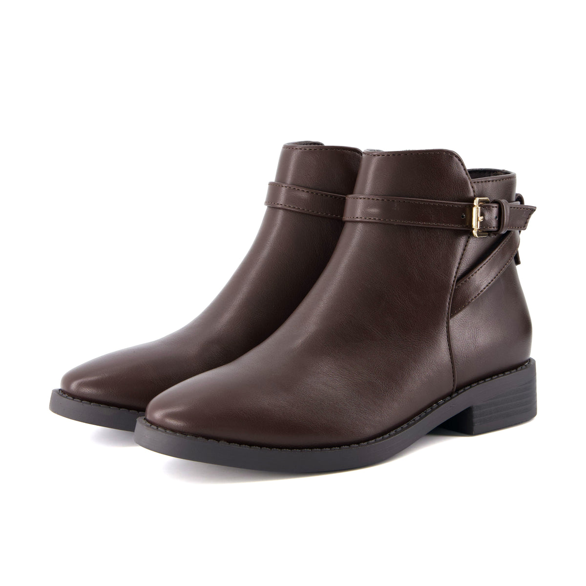 Ean Short Ankle Boots Dark Brown Medium