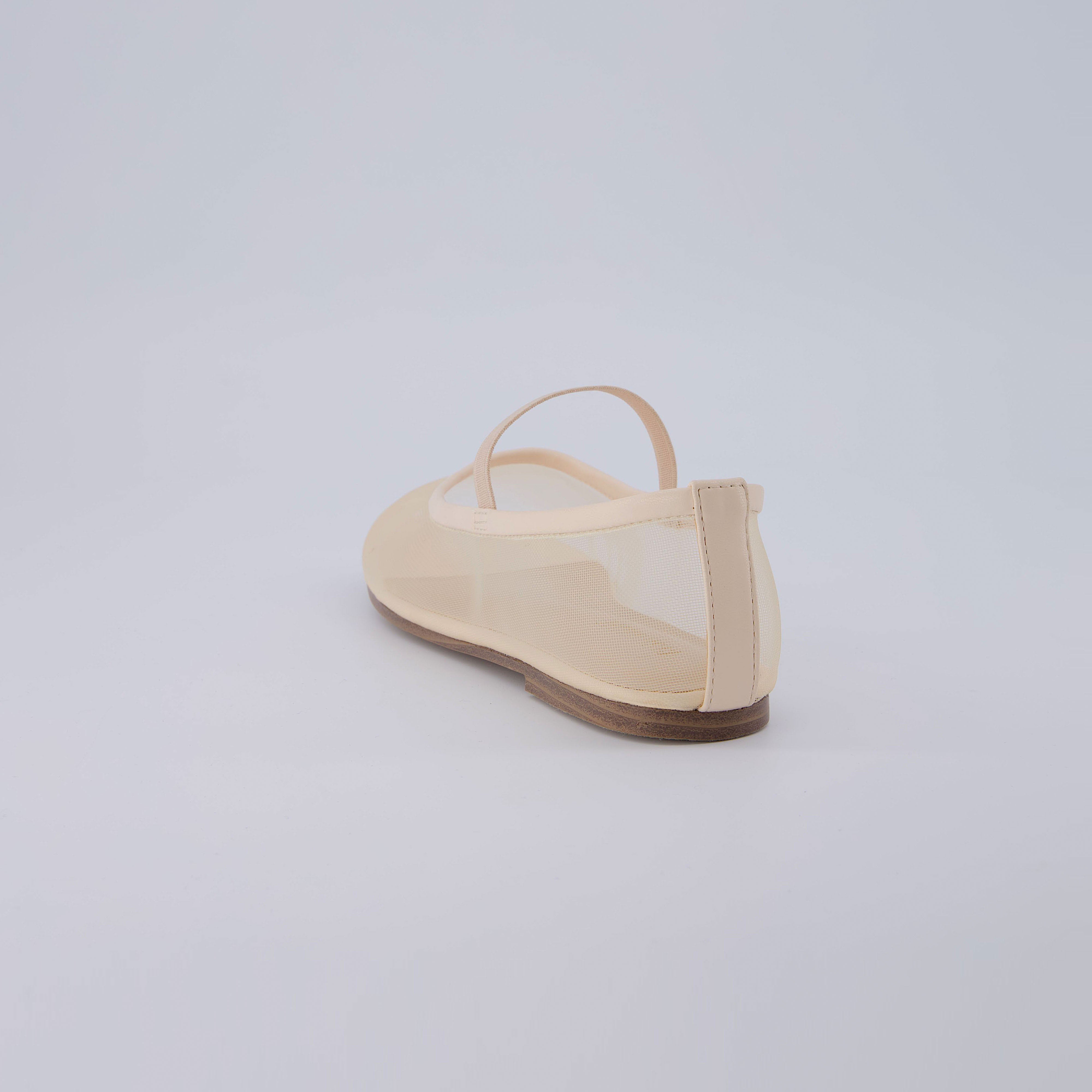 Echo Mesh Bow Flat Nude