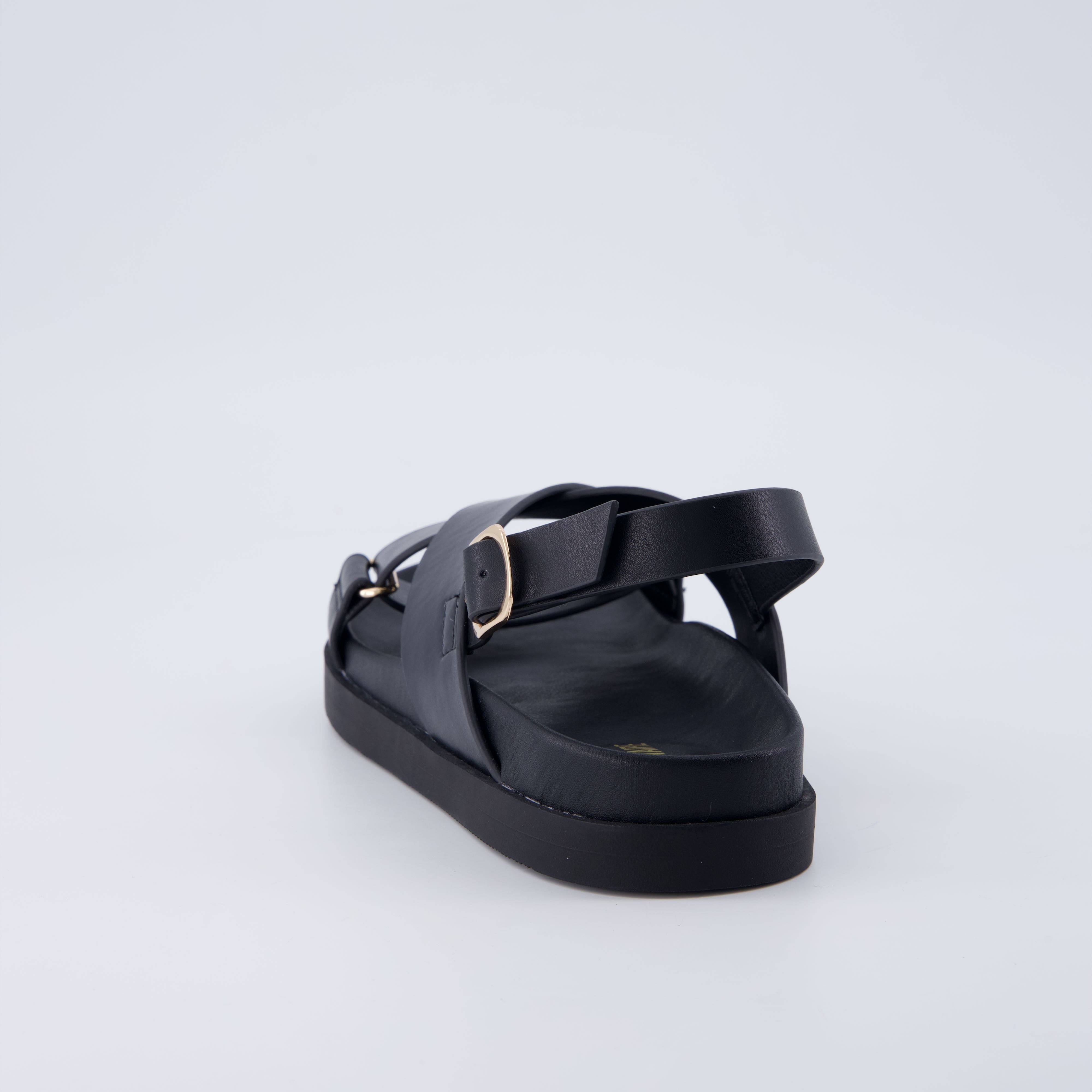 Eden Footbed Sandals Black Medium