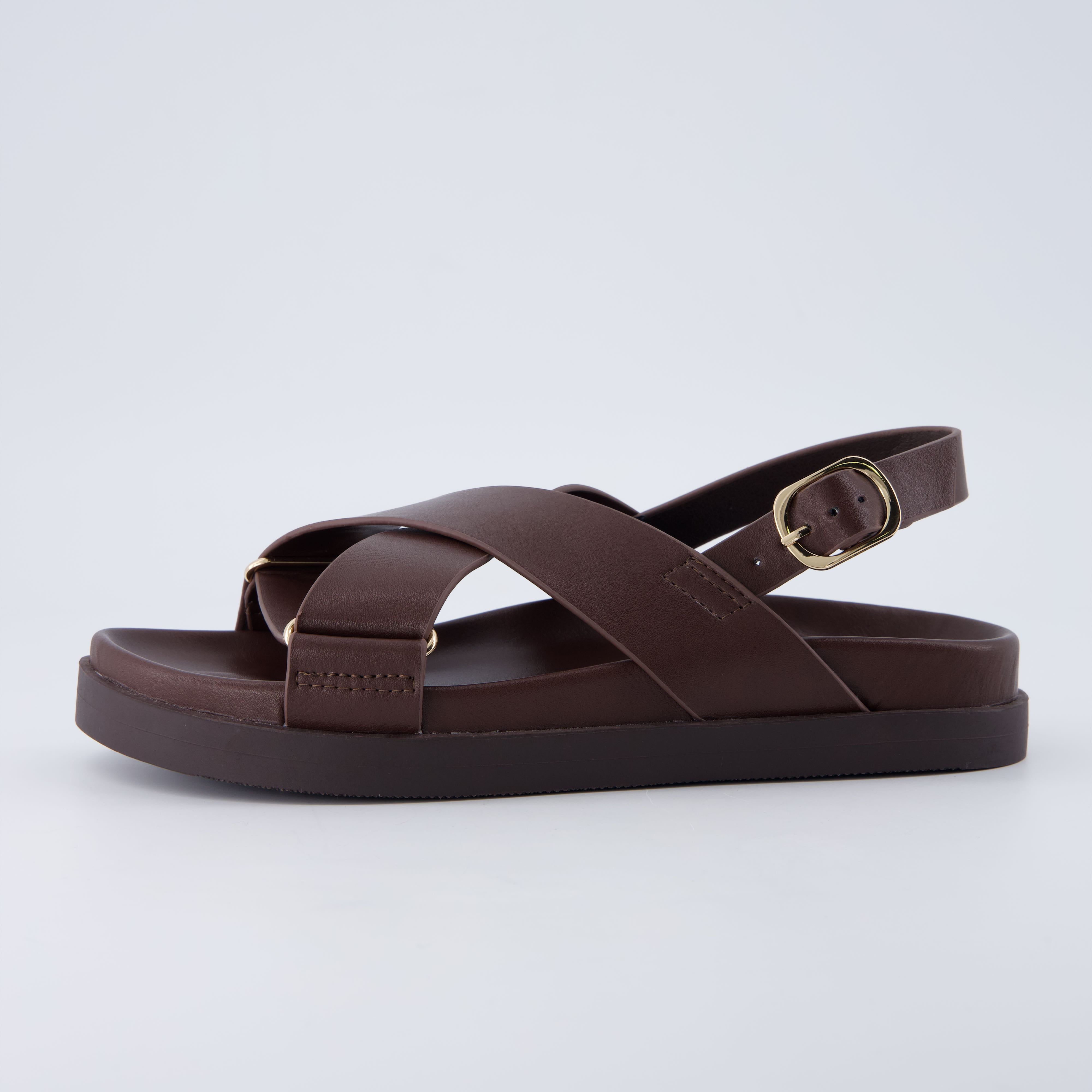 Eden Footbed Sandals Chocolate Medium