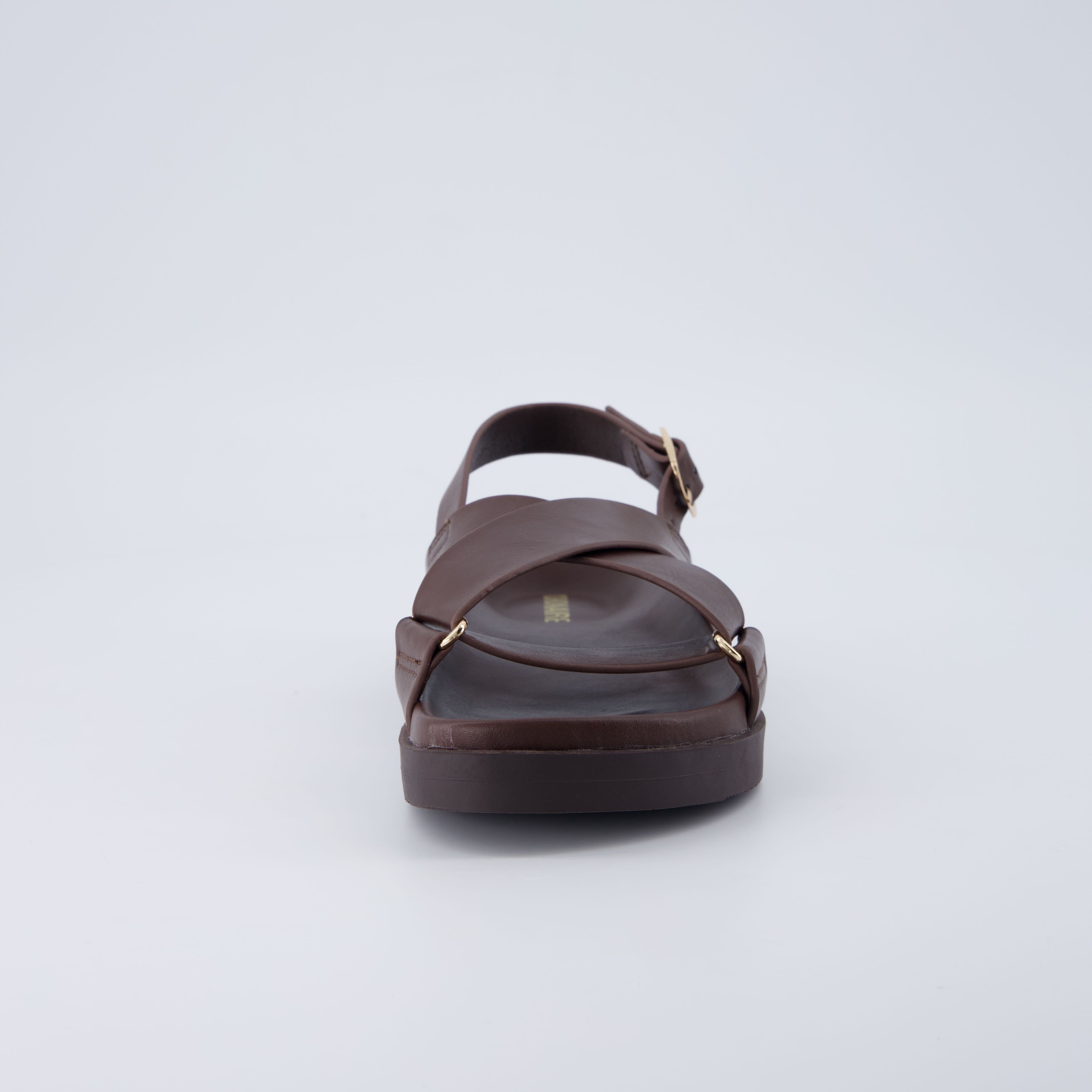Eden Footbed Sandals Chocolate Medium