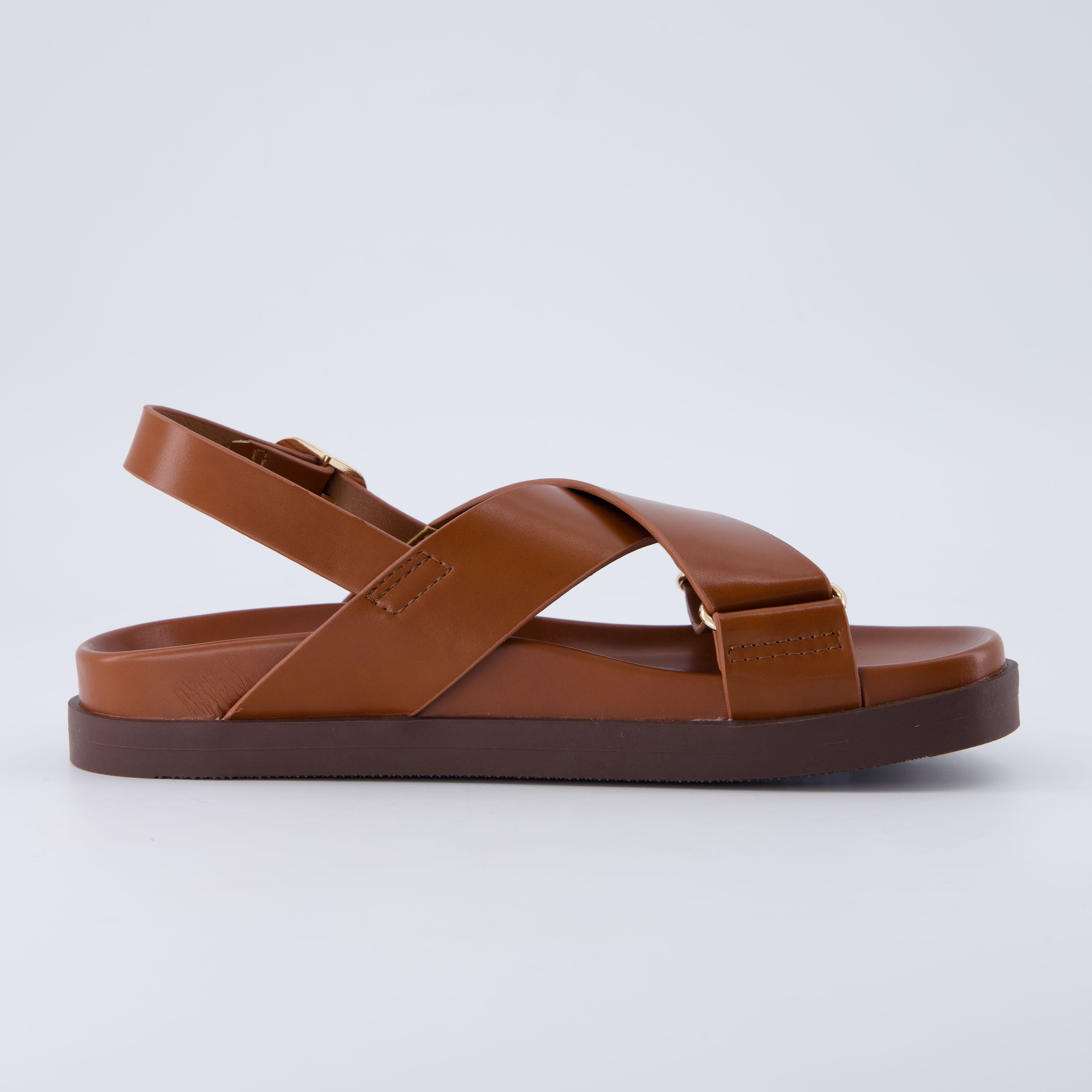 Eden Footbed Sandals Cognac Medium