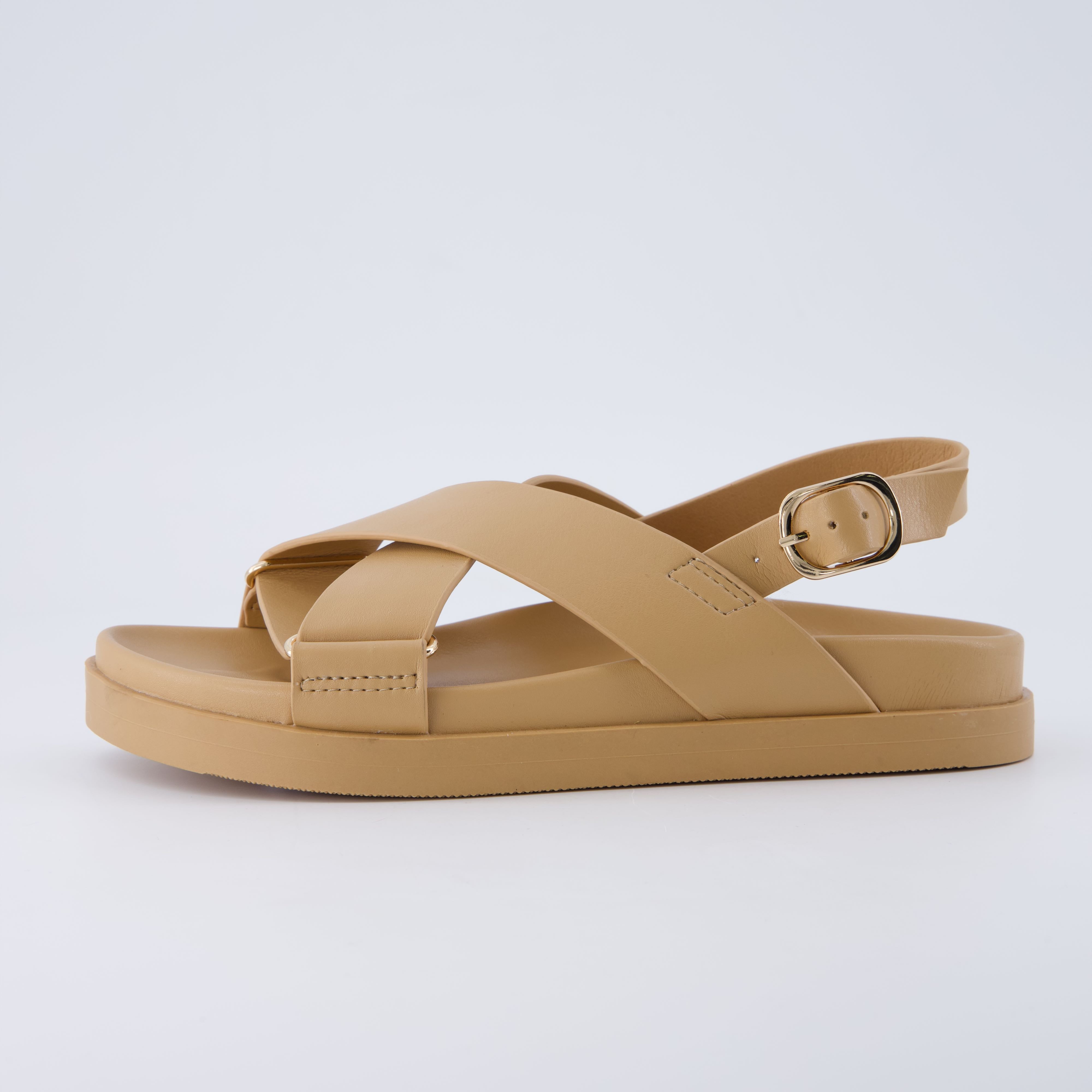 Eden Footbed Sandals Tan Medium