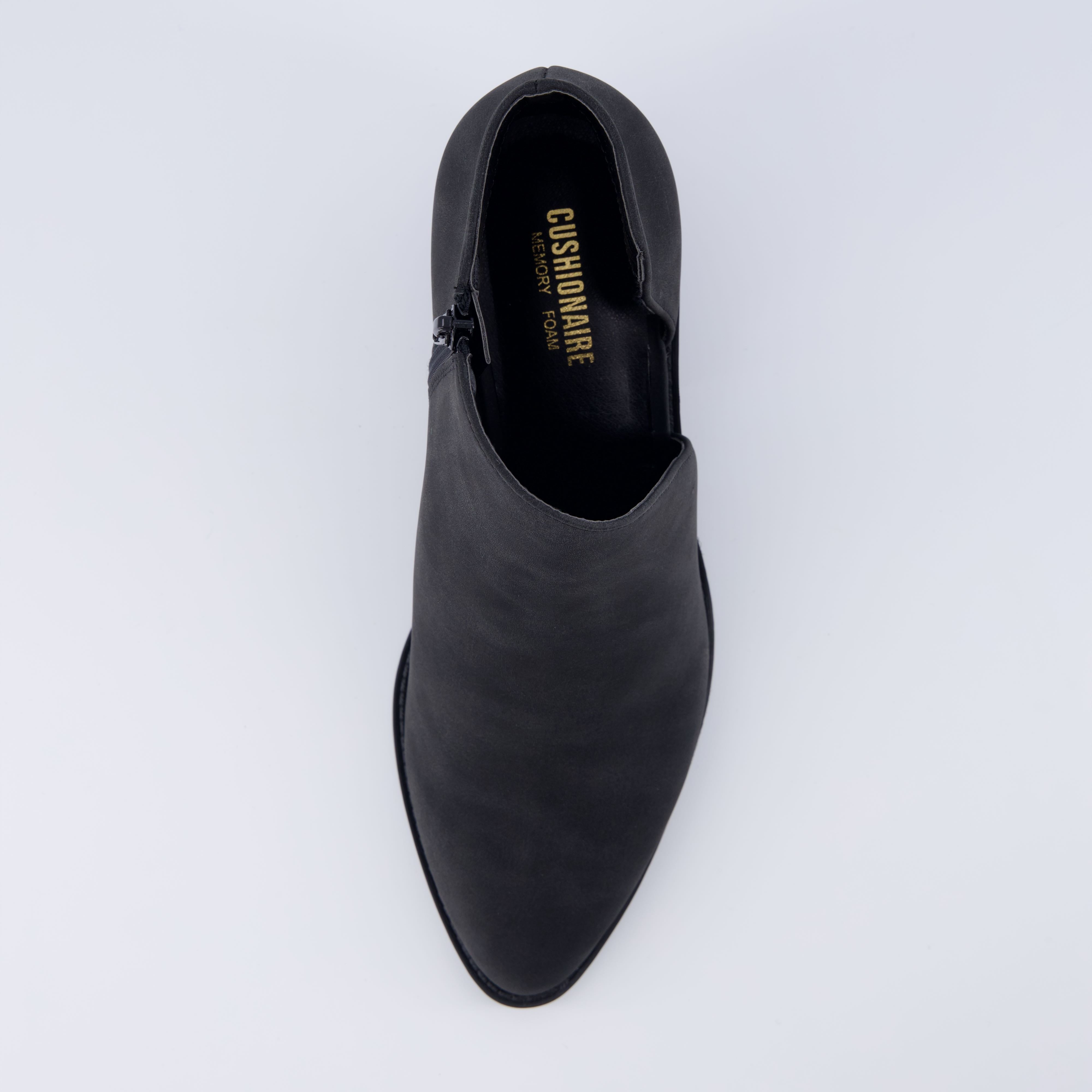 Edith Cut Out Ankle Bootie Black