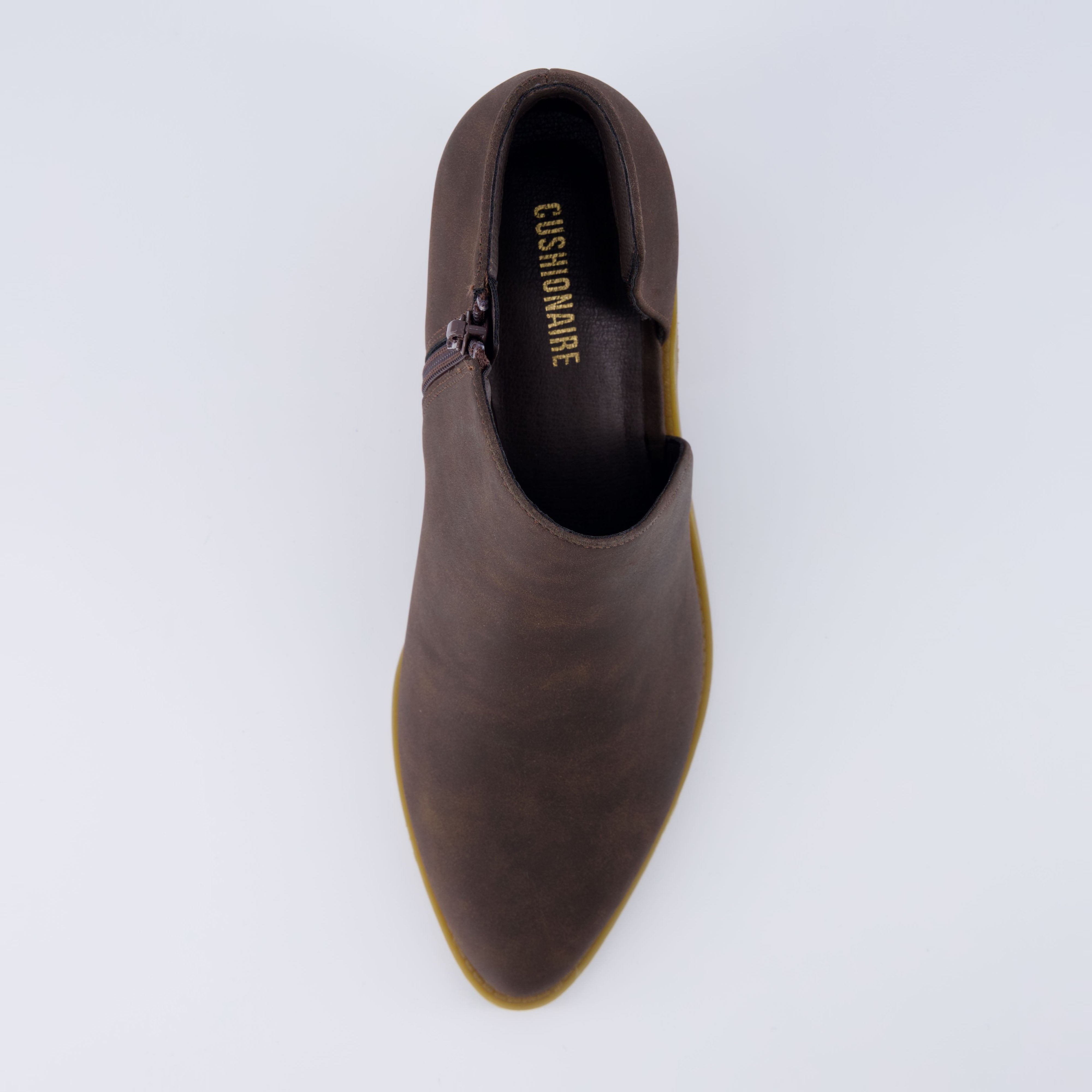 Edith Cut Out Ankle Bootie Brown