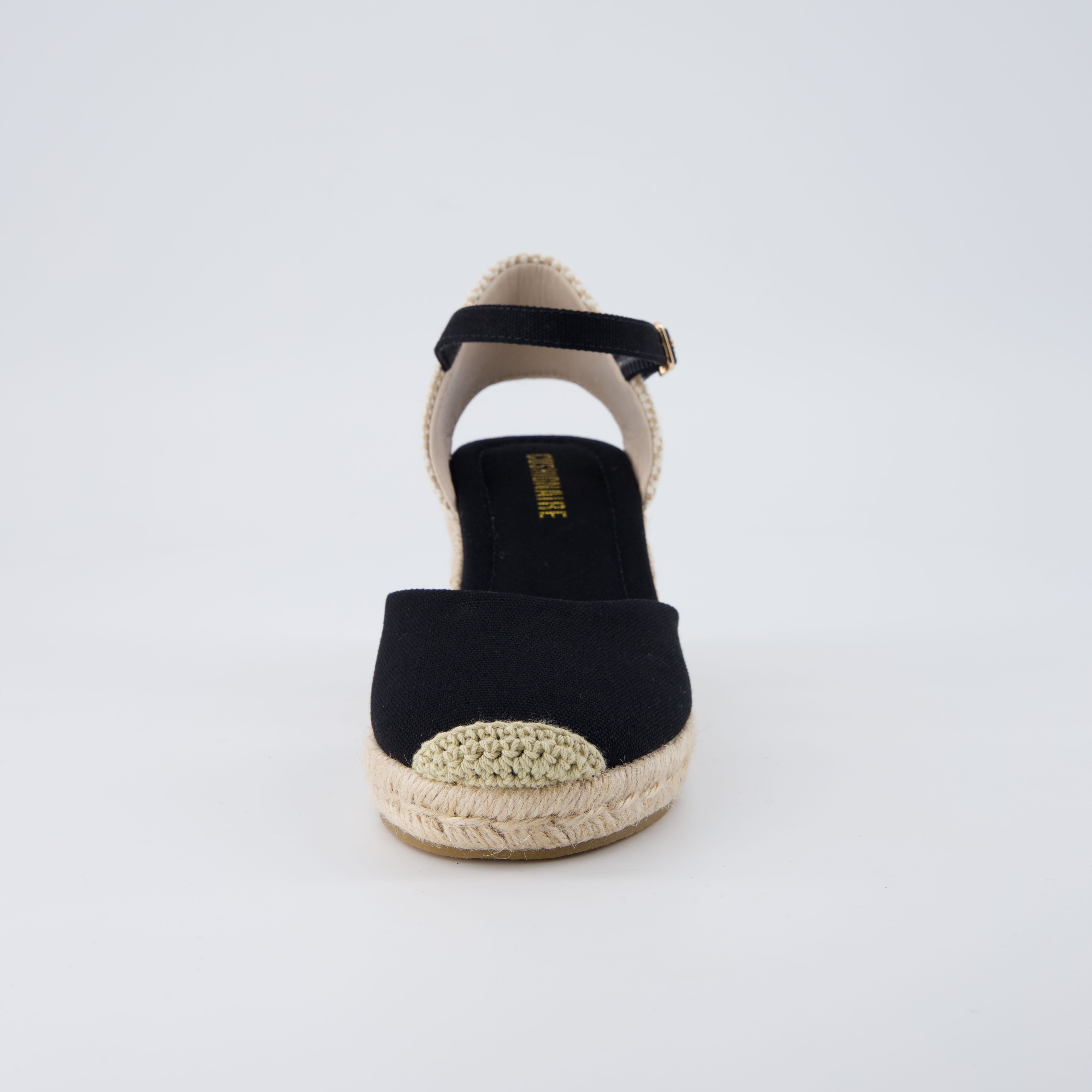 Elche Wedge Sandals Black