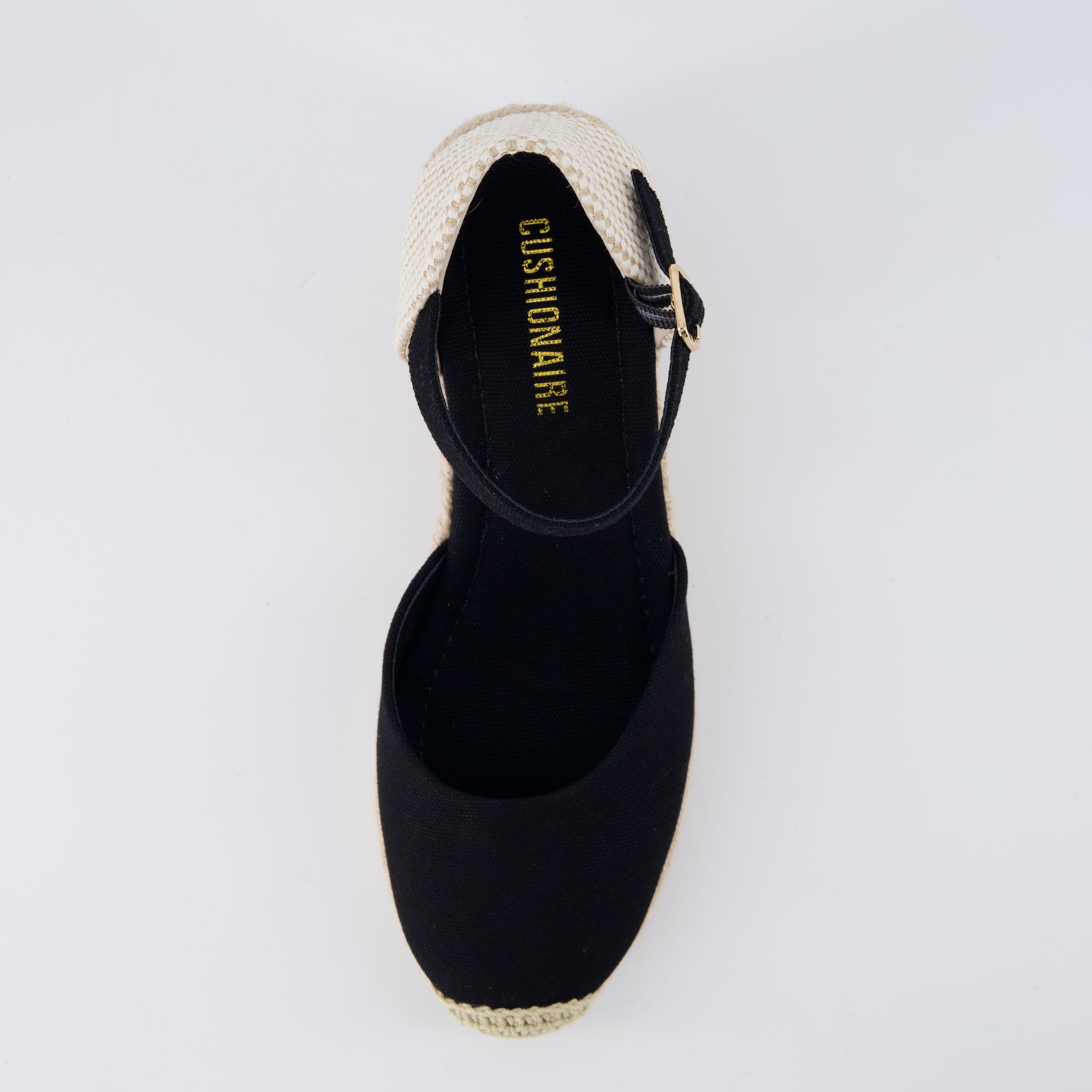 Elche Wedge Sandals Black