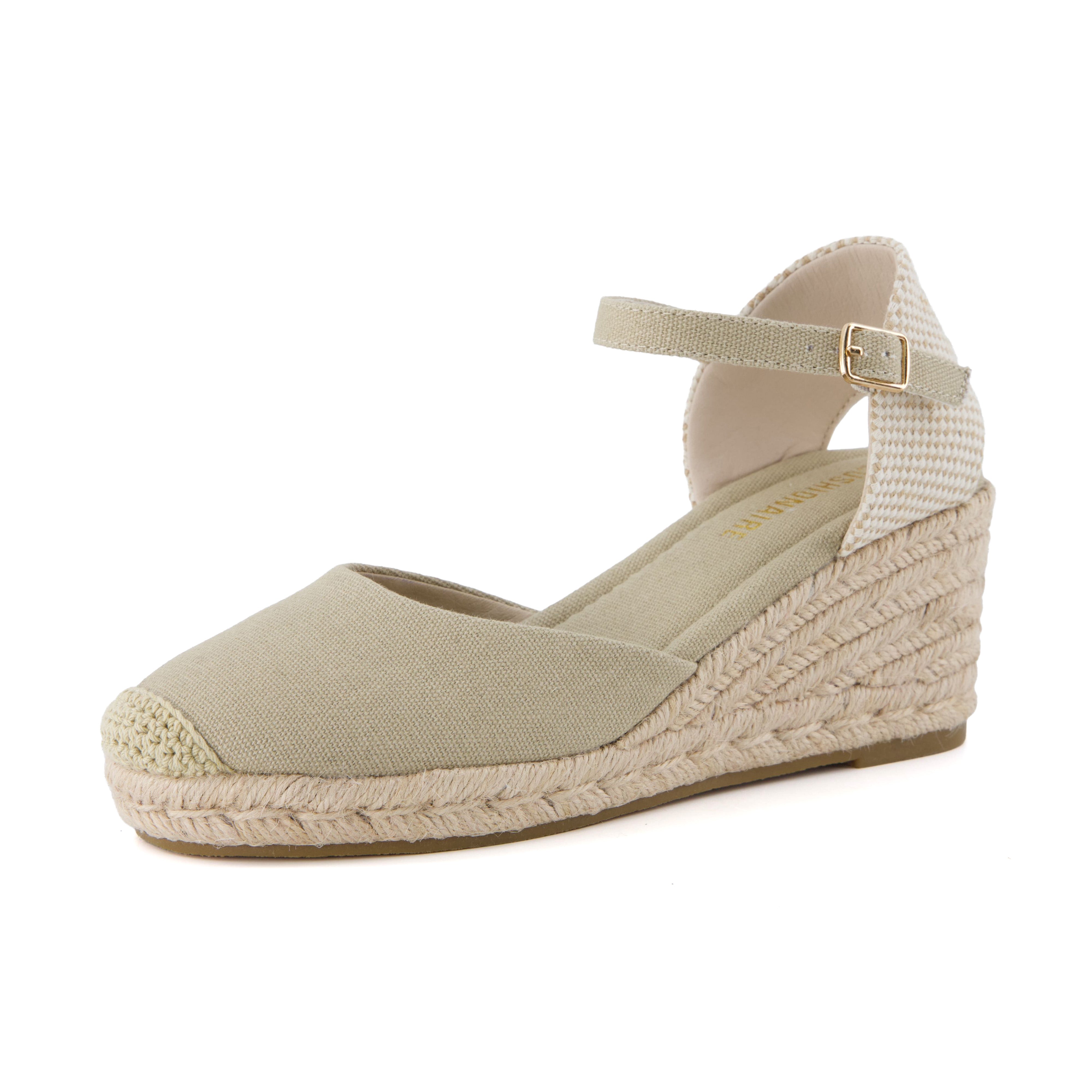 Elche Wedge Sandals Natural