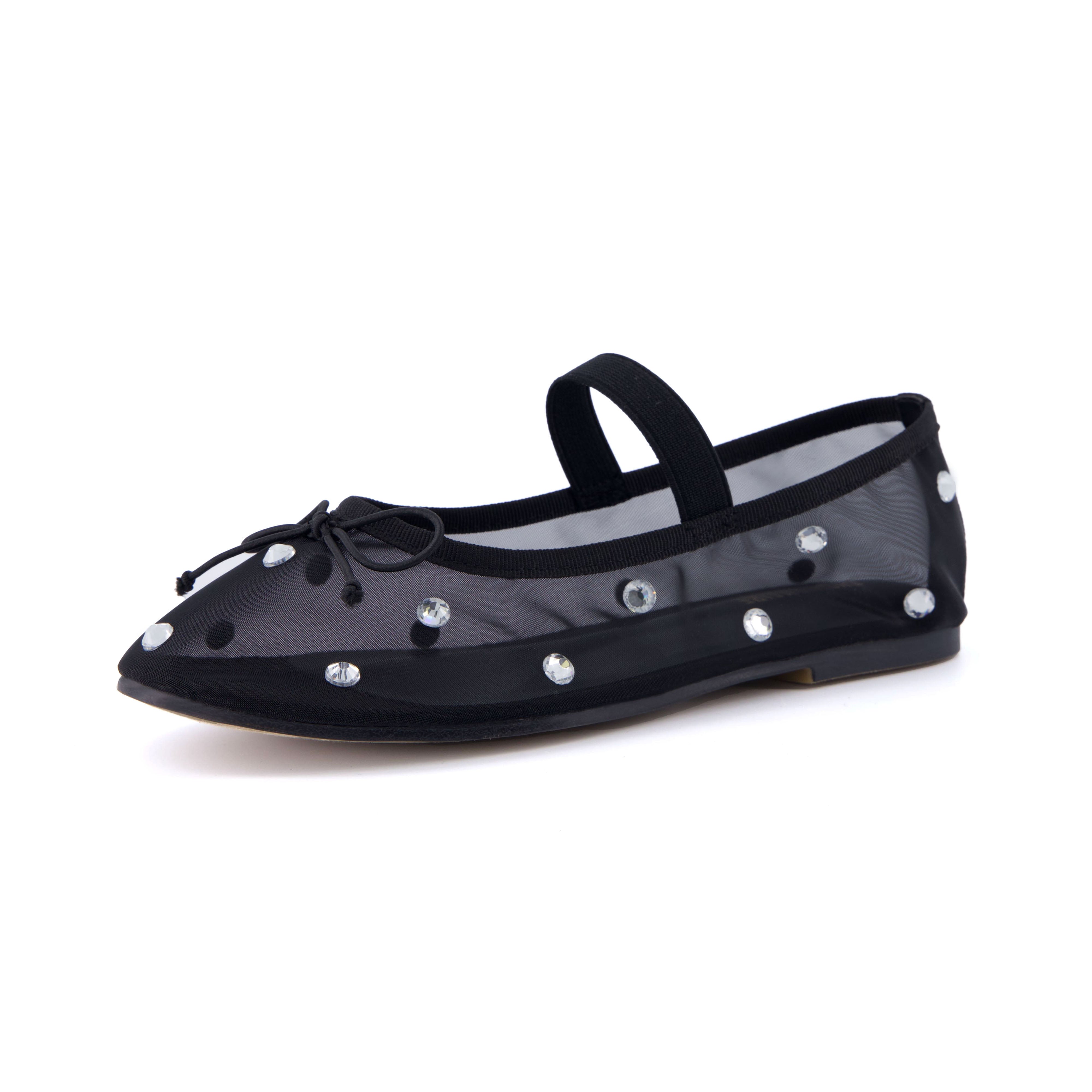 Elegant Mary Jane Flat Black