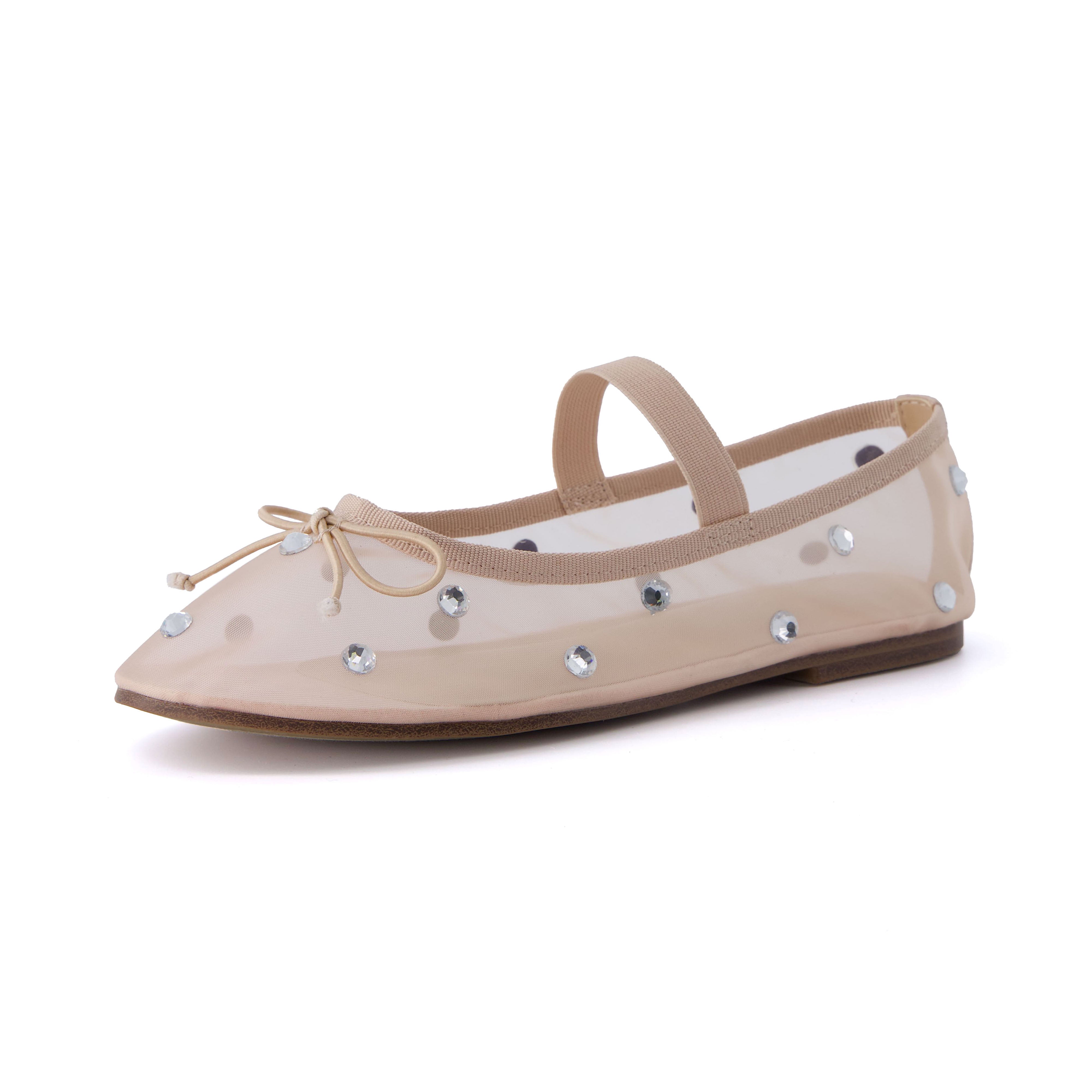 Elegant Mary Jane Flat Nude