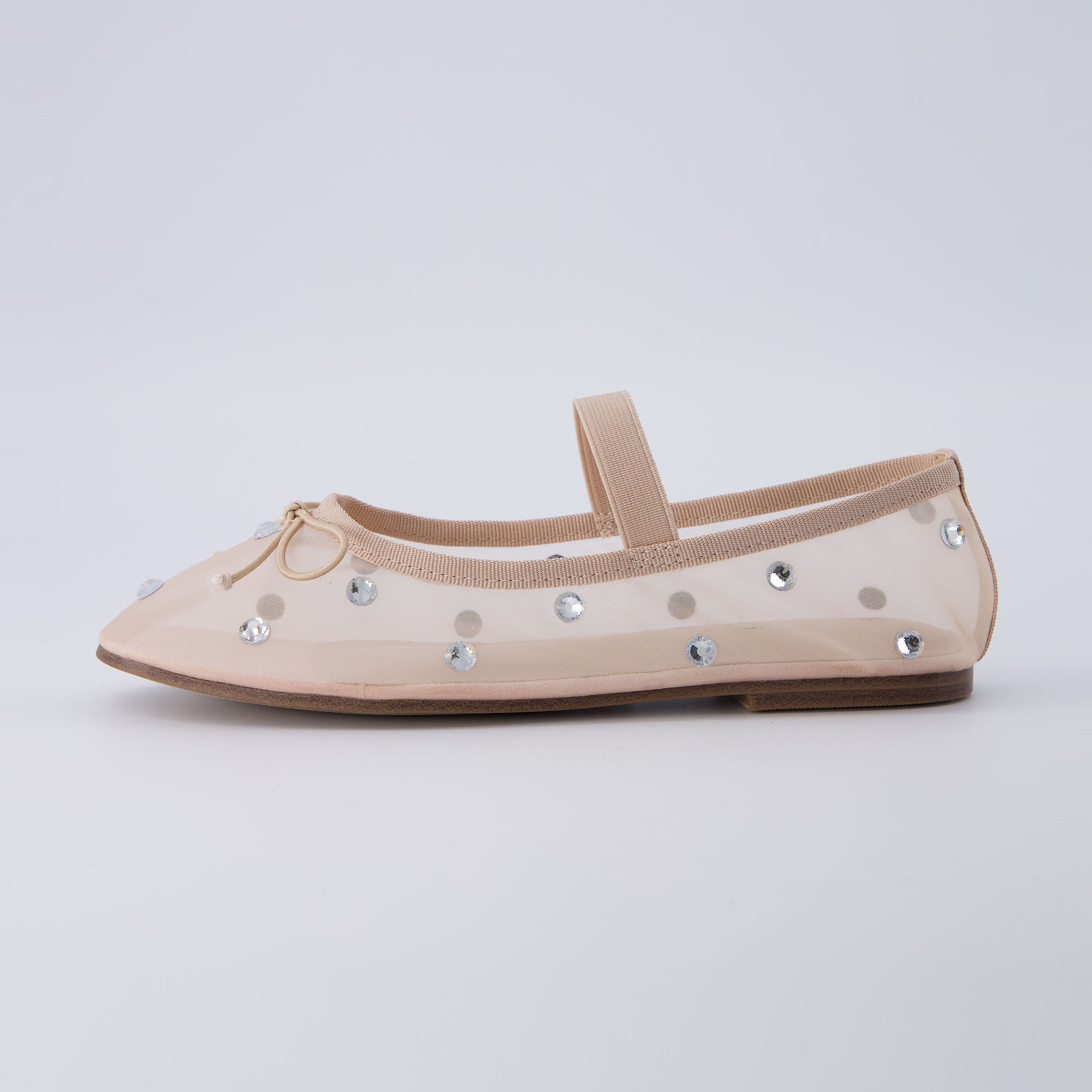 Elegant Mary Jane Flat Nude