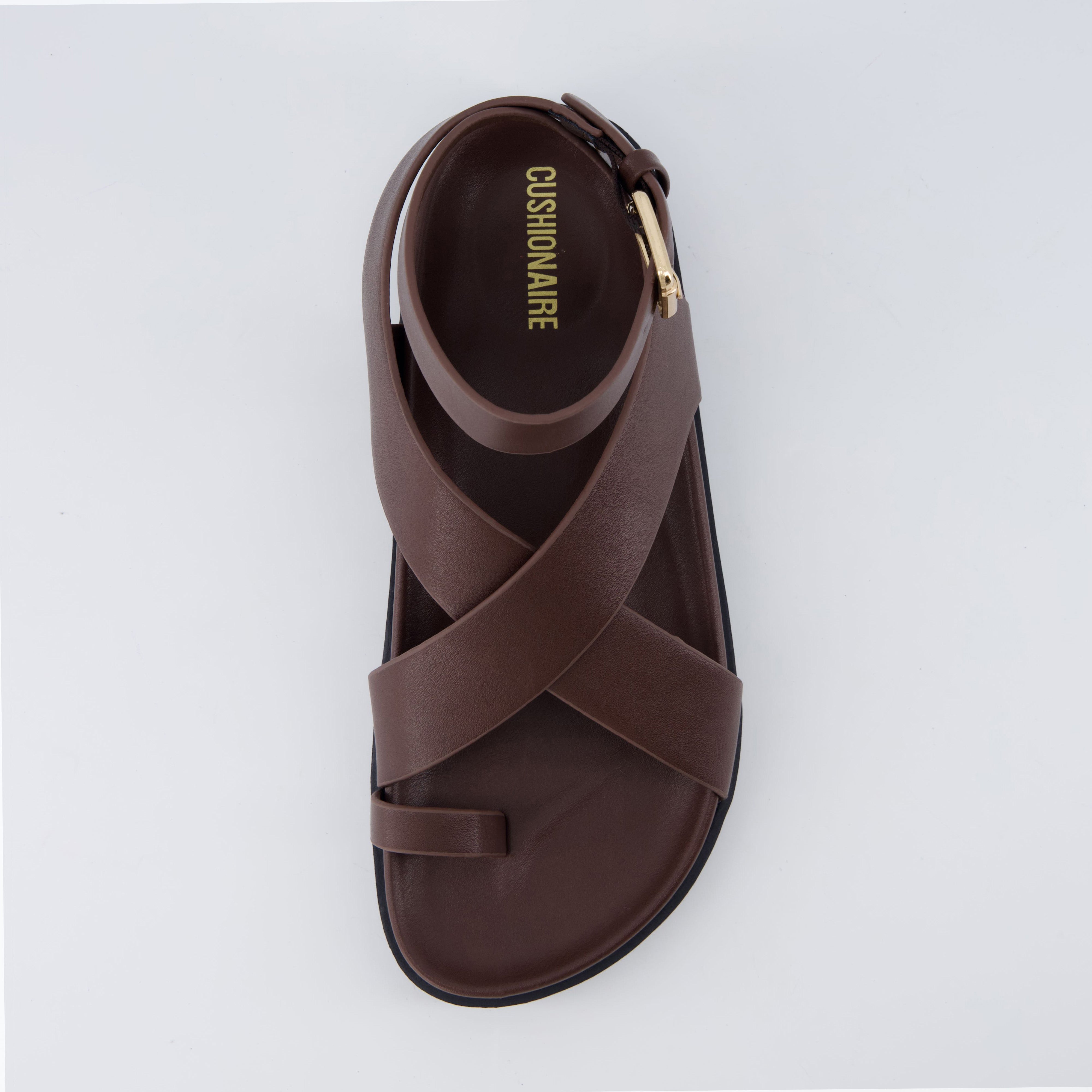 Entry Ankle Wrap Molded Footbed Sandal Chocolate