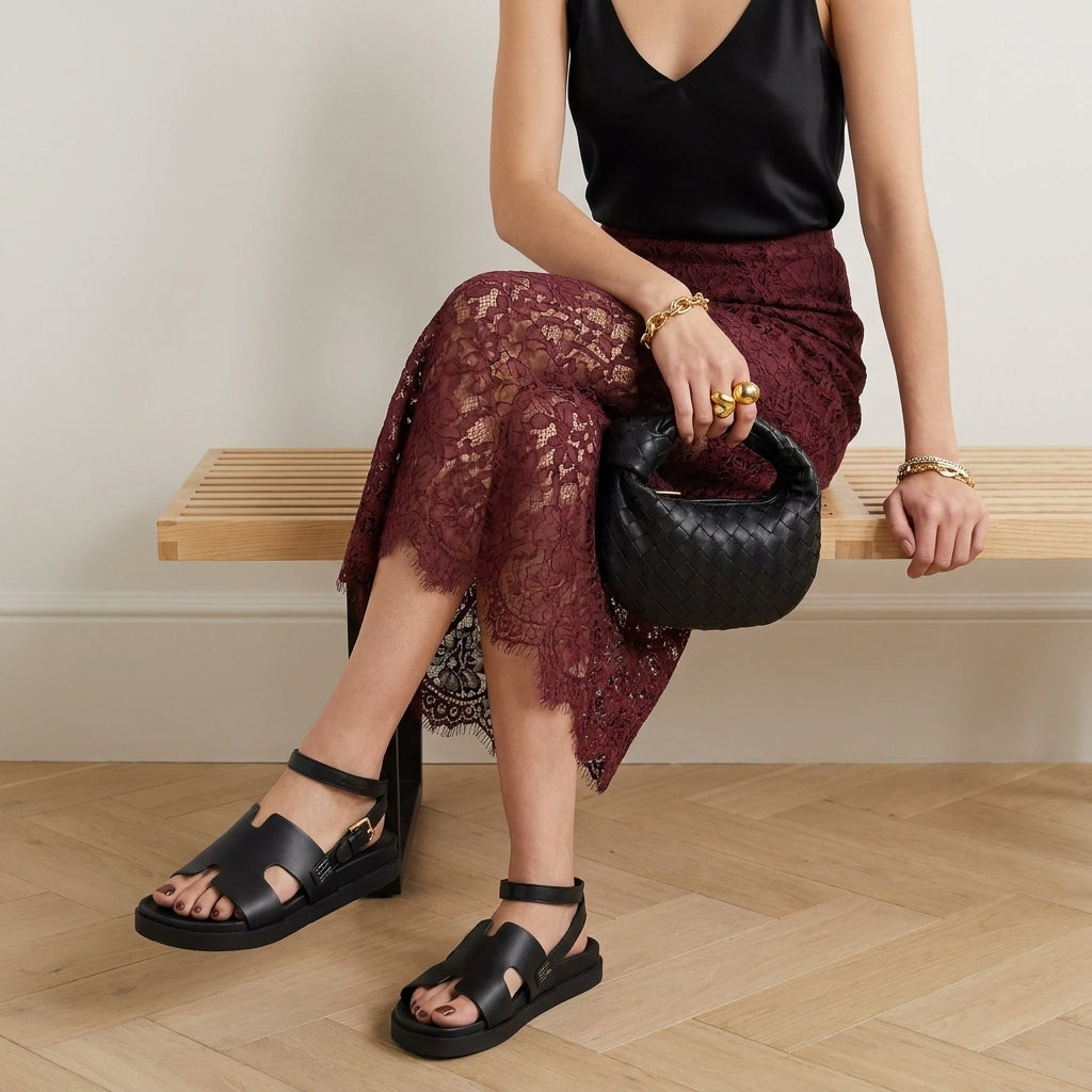 Erika Cut-Out Band Sandals
