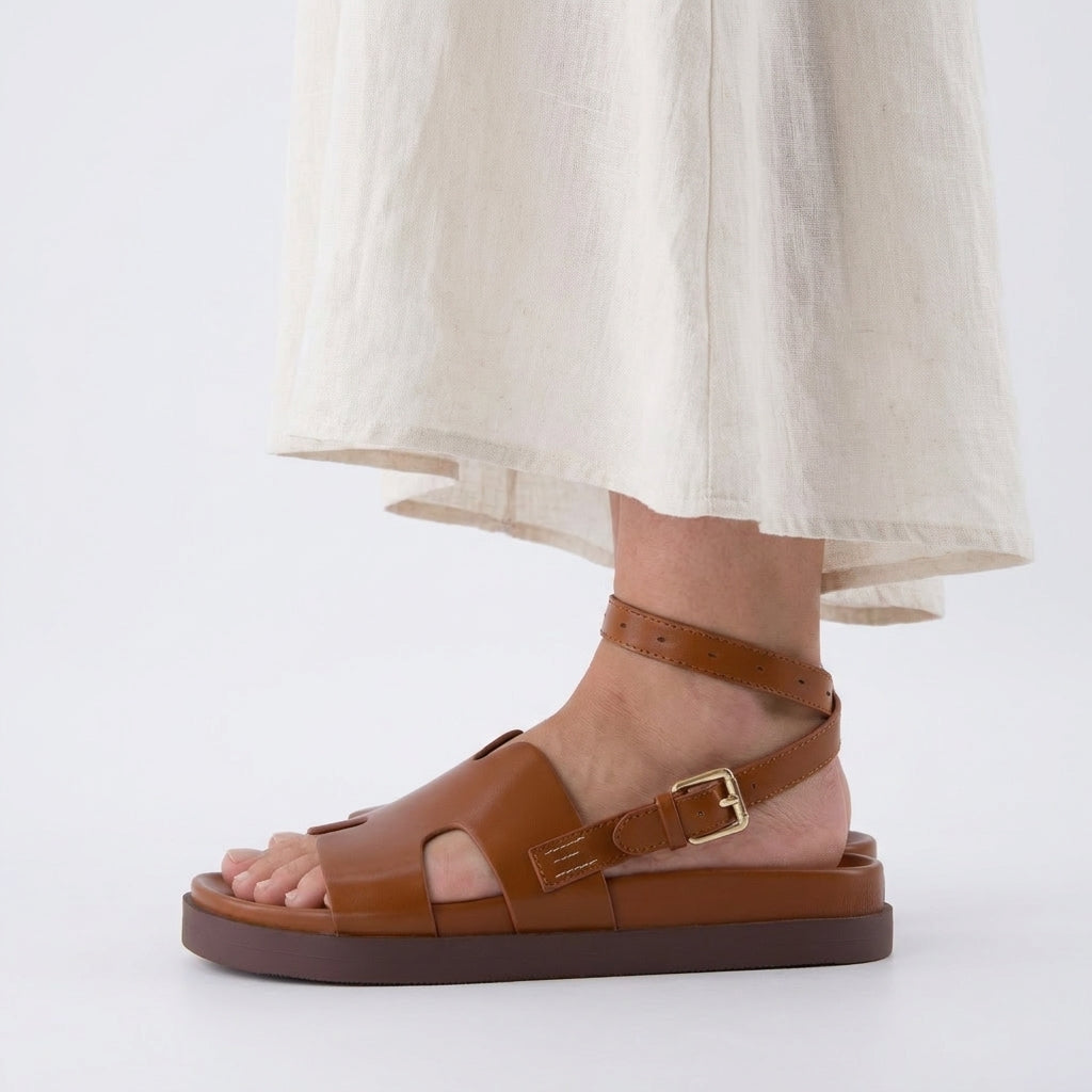Erika Cut-Out Band Sandals