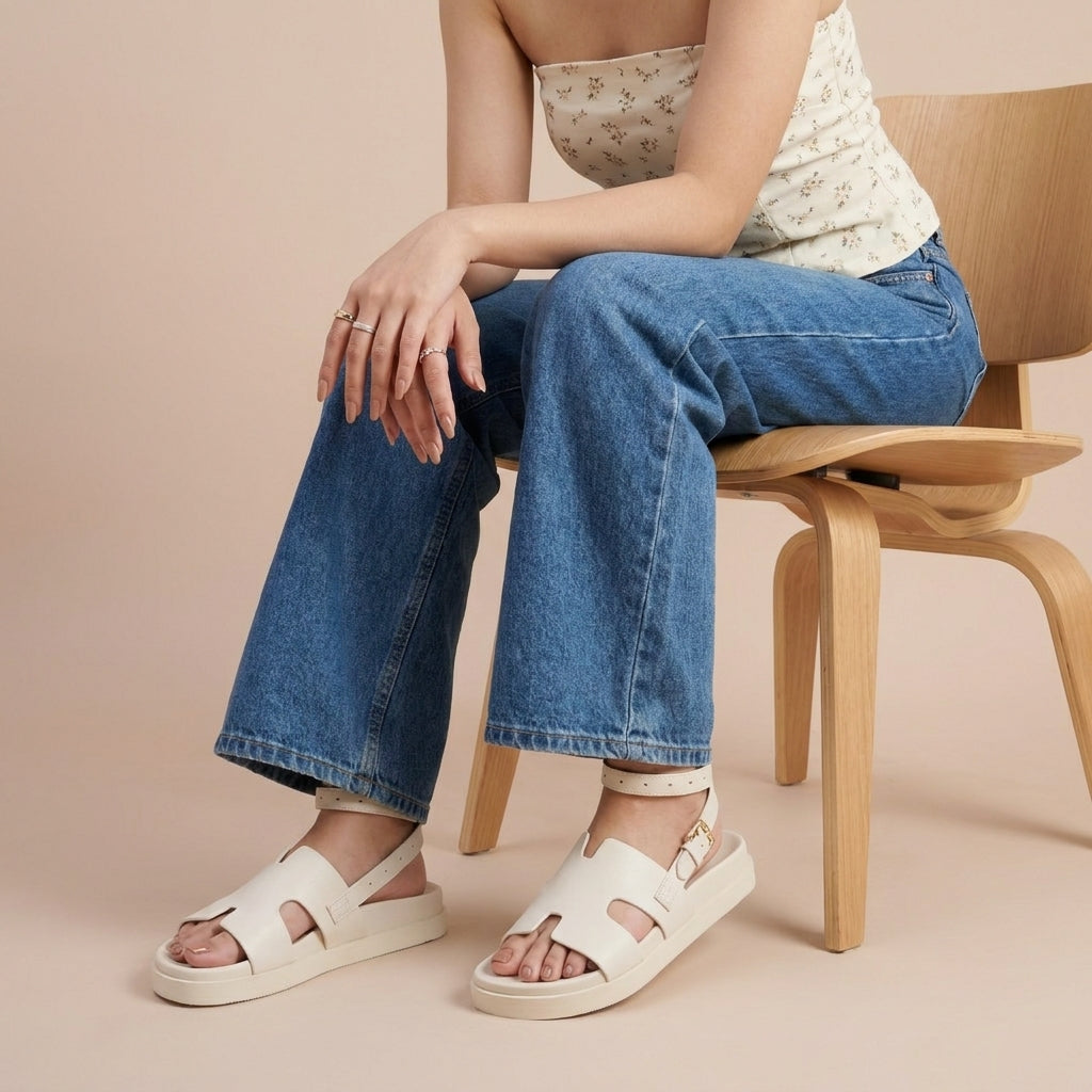 Erika Cut-Out Band Sandals