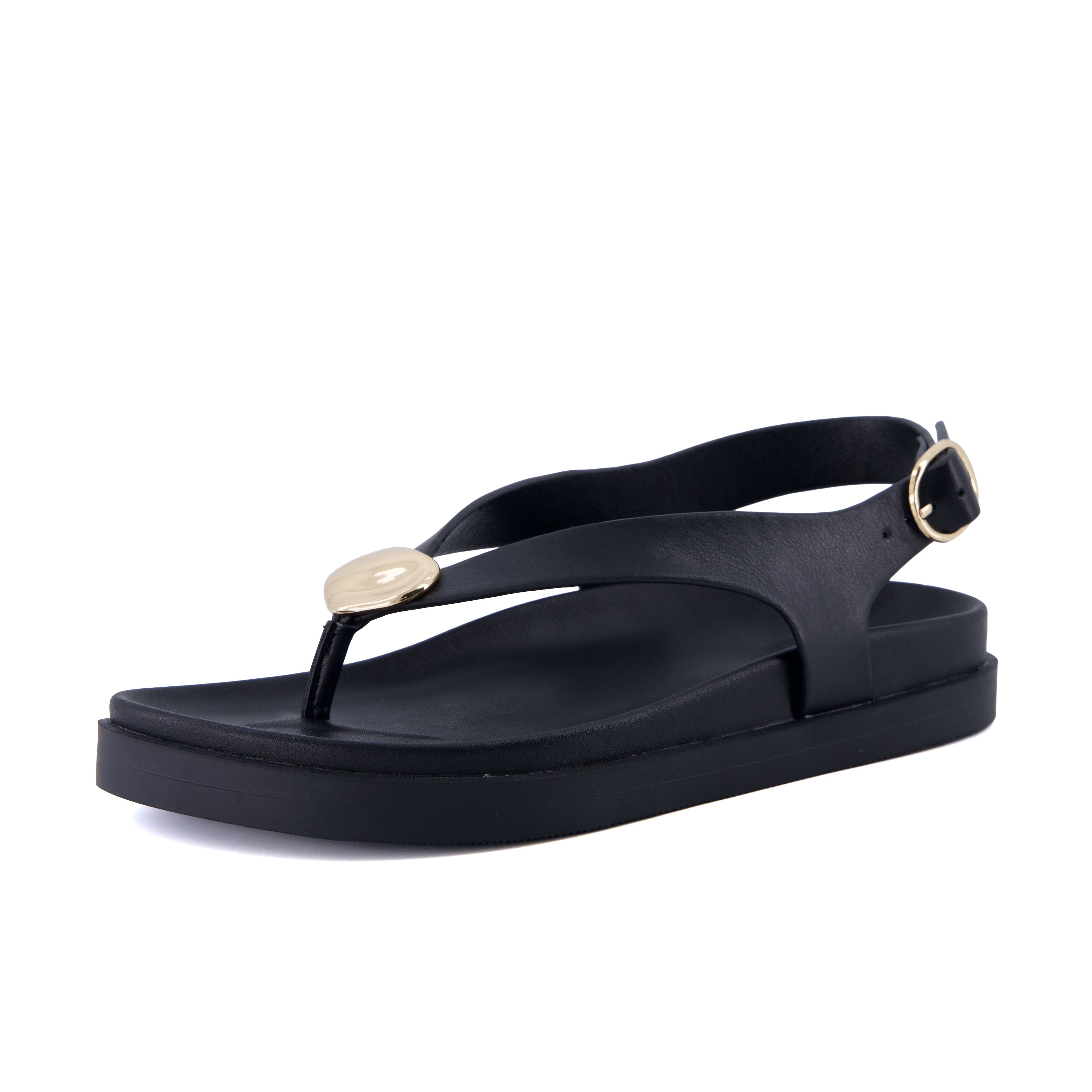 Cushionaire Expo Thong Sandals for Women, Comfortable Slingback
