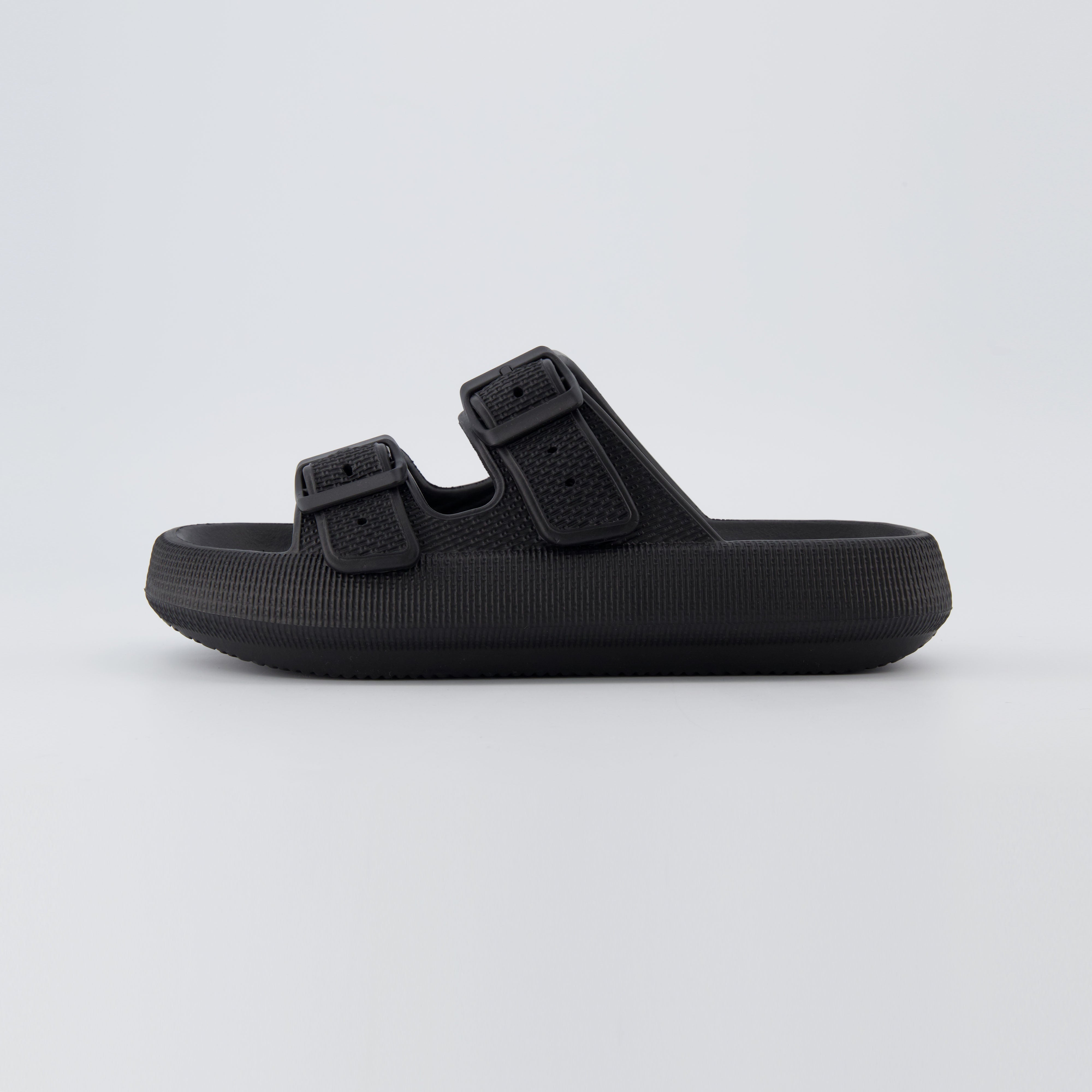 Fame Two Band Cloud Slide Black