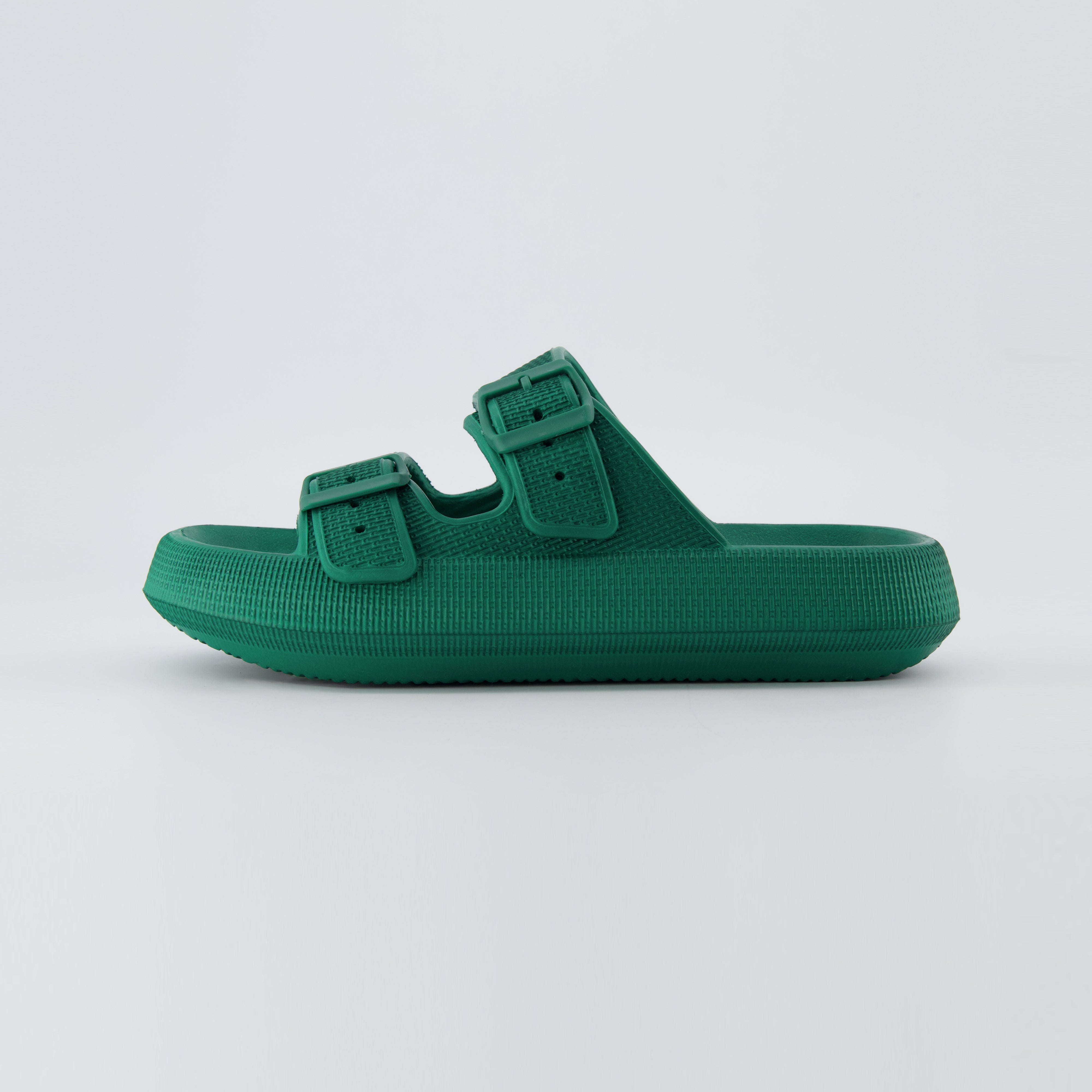 Fame Two Band Cloud Slide Emerald