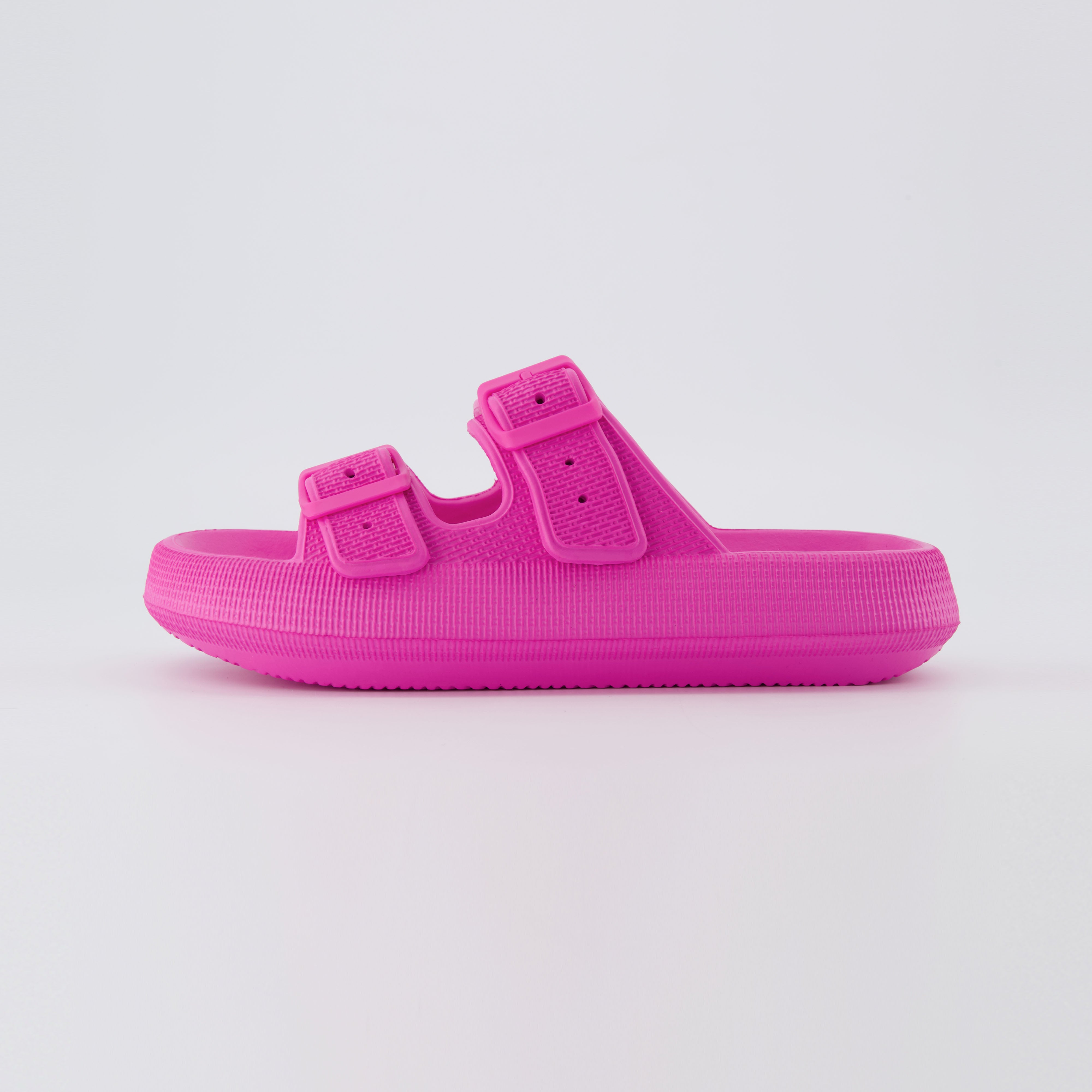 Fame Two Band Cloud Slide Hot Pink