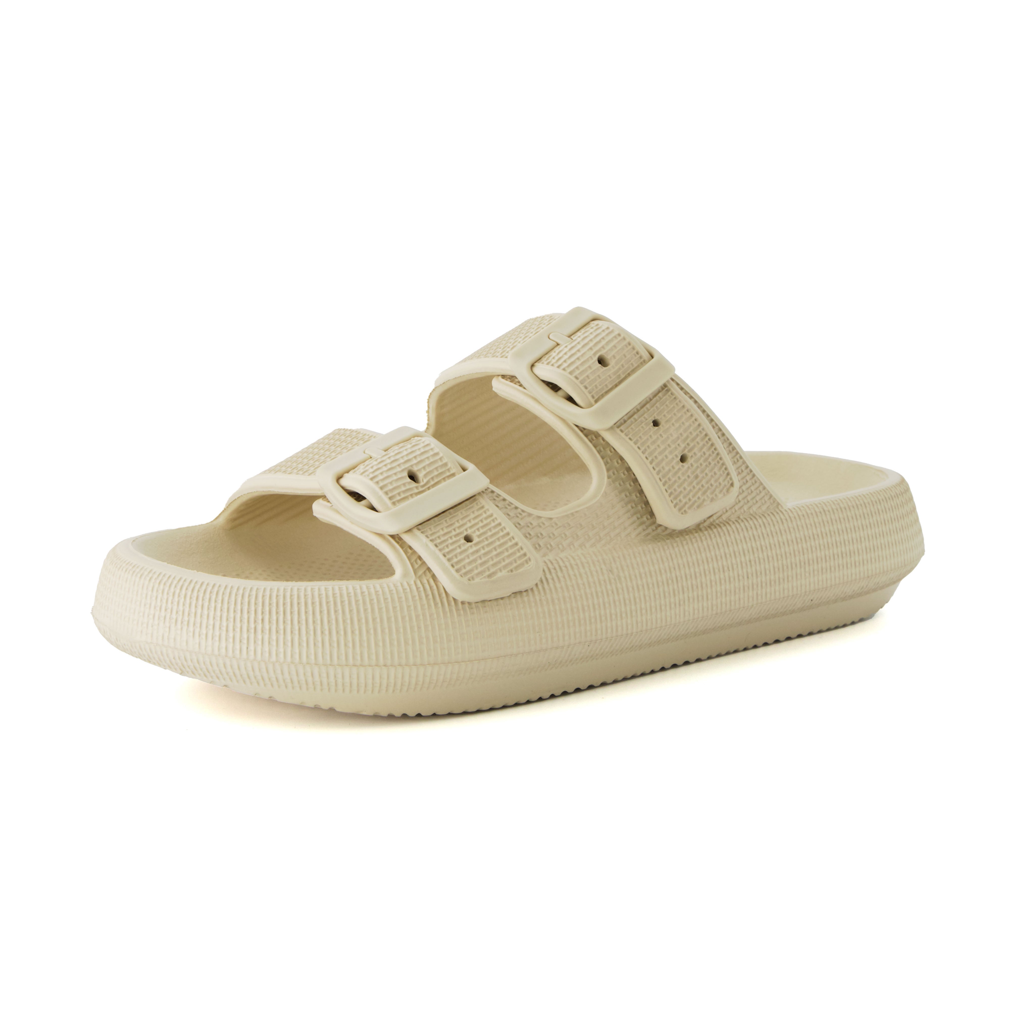 Fame Two Band Cloud Slide Khaki