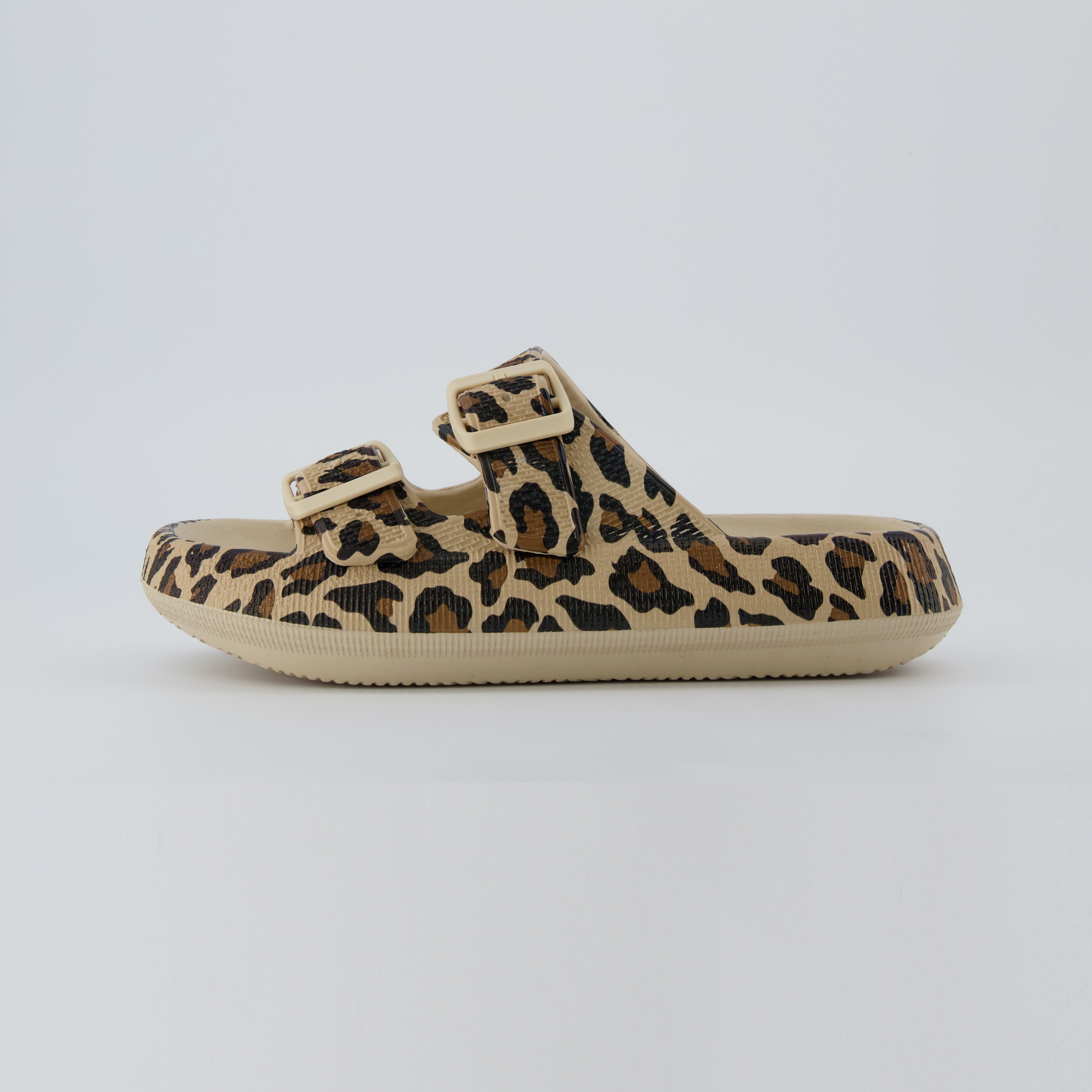 Fame Two Band Cloud Slide Leopard