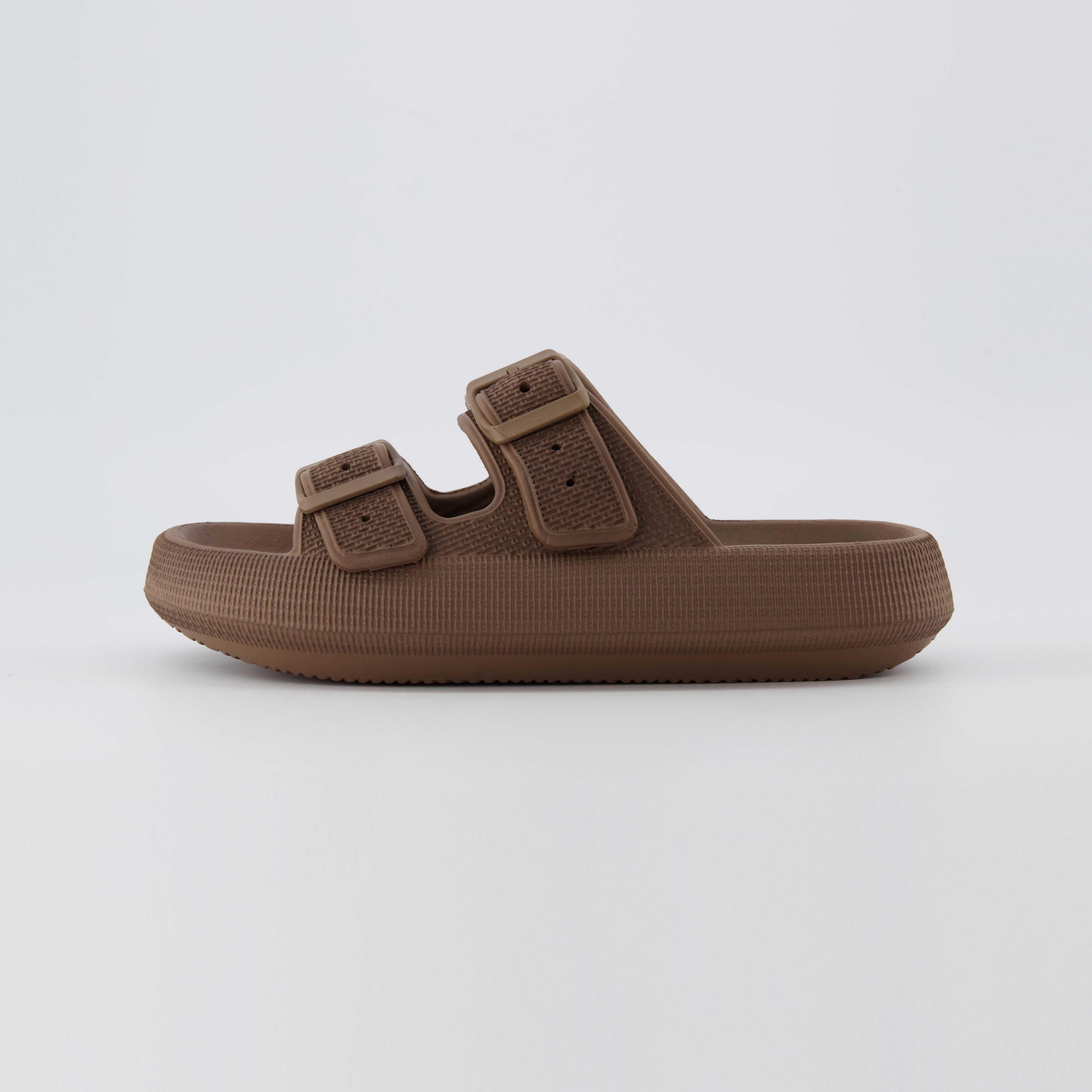 Fame Two Band Cloud Slide Mocha