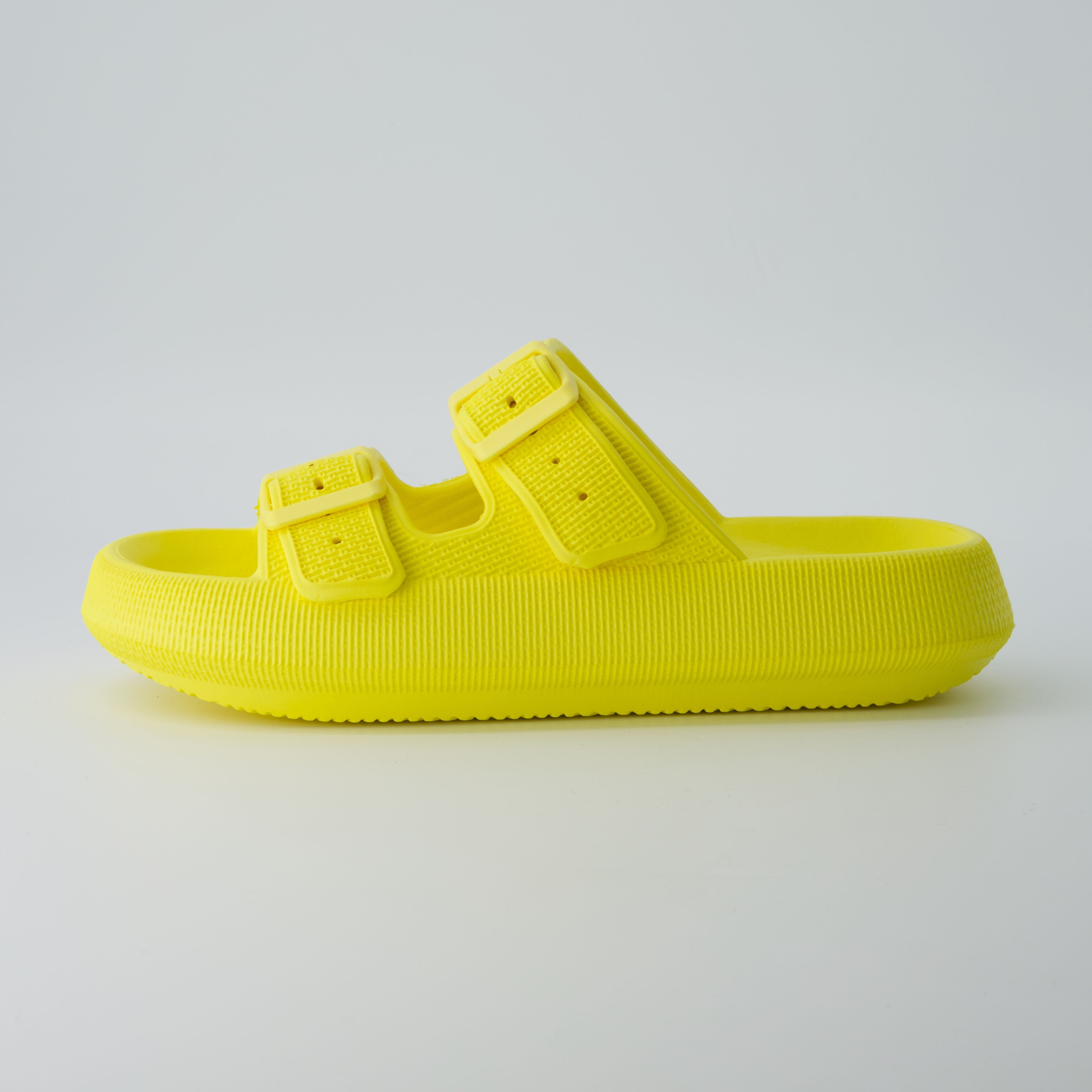 Fame Two Band Cloud Slide Sunny Yellow