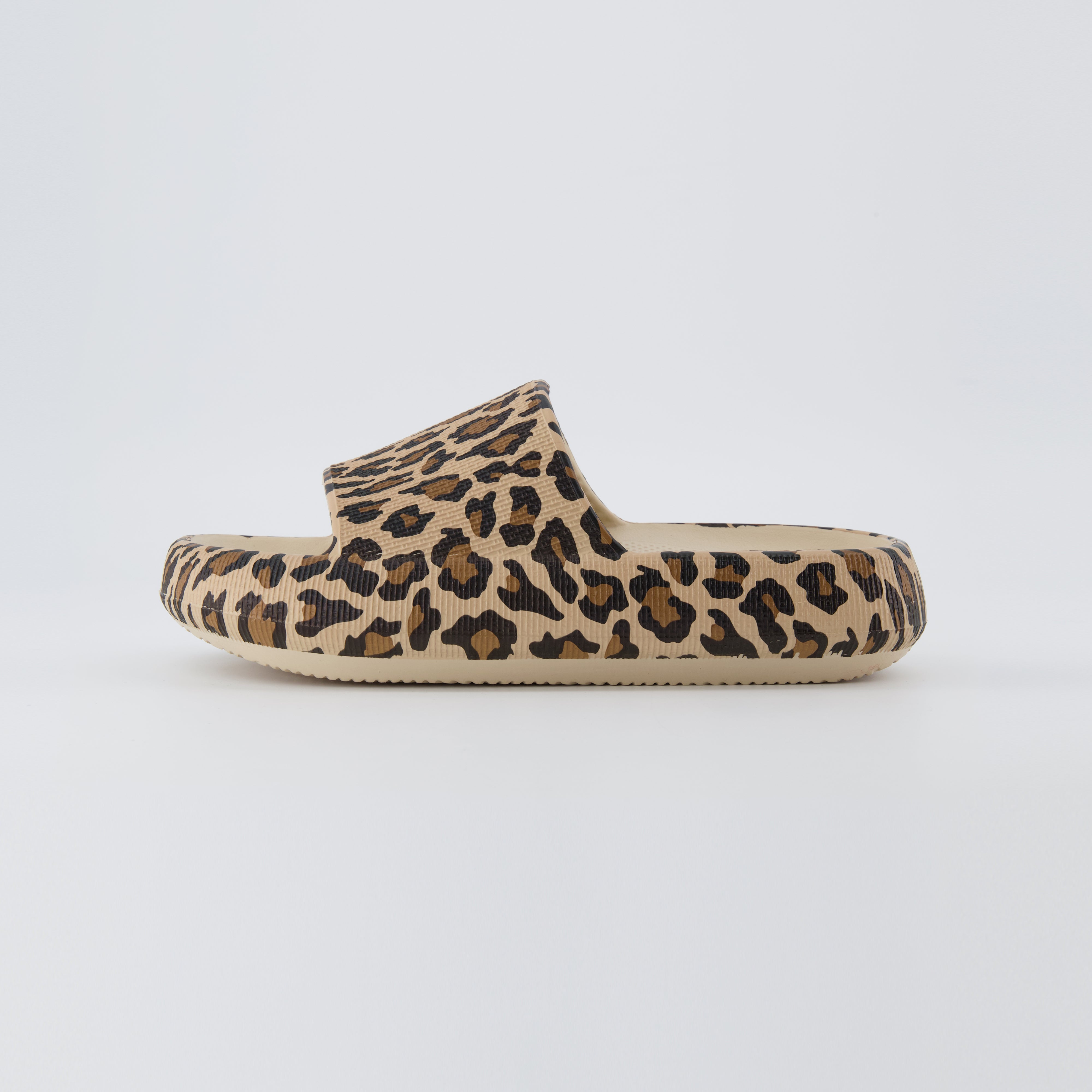 Feather Cloud Slide Leopard