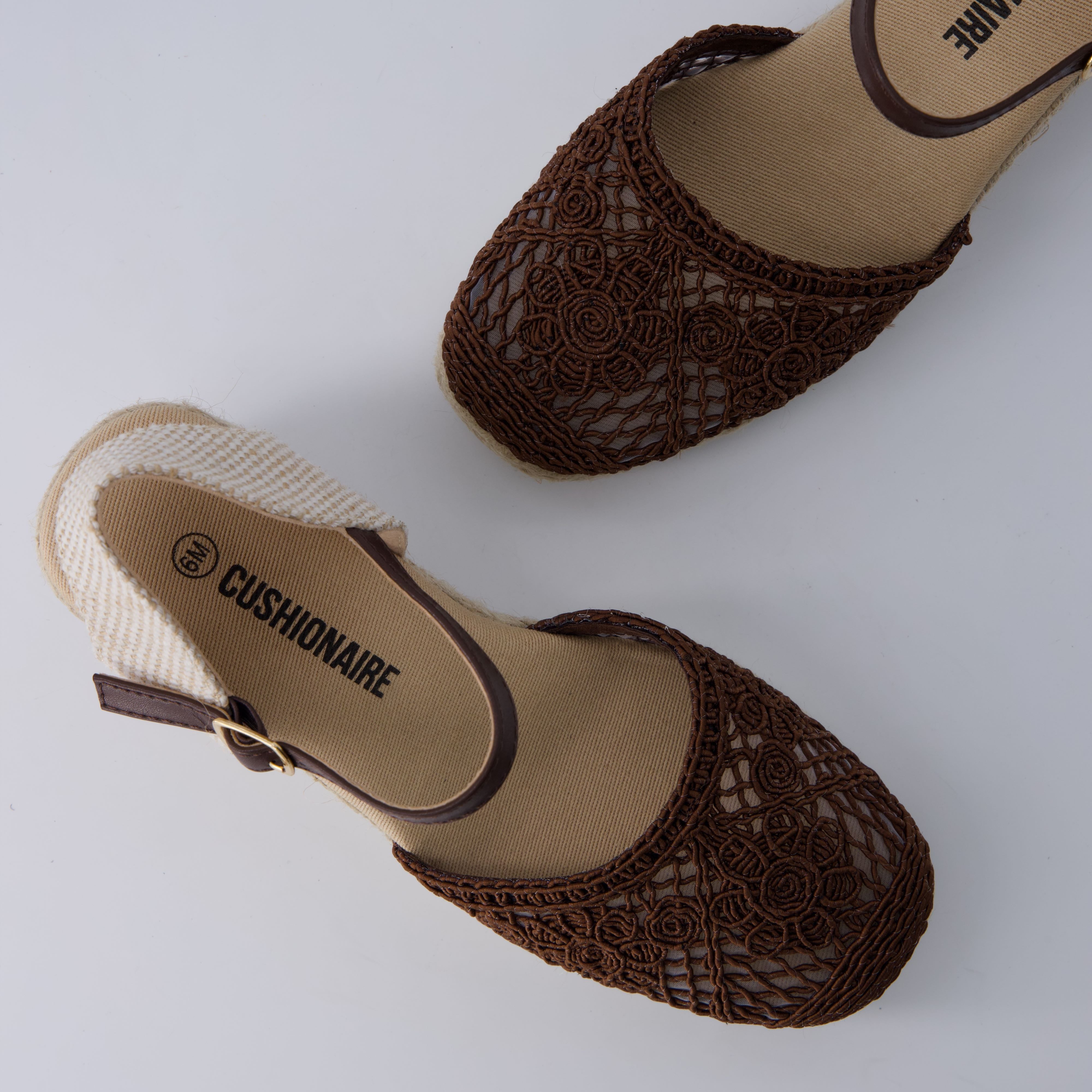 Flora Platform Espadrilles Brown
