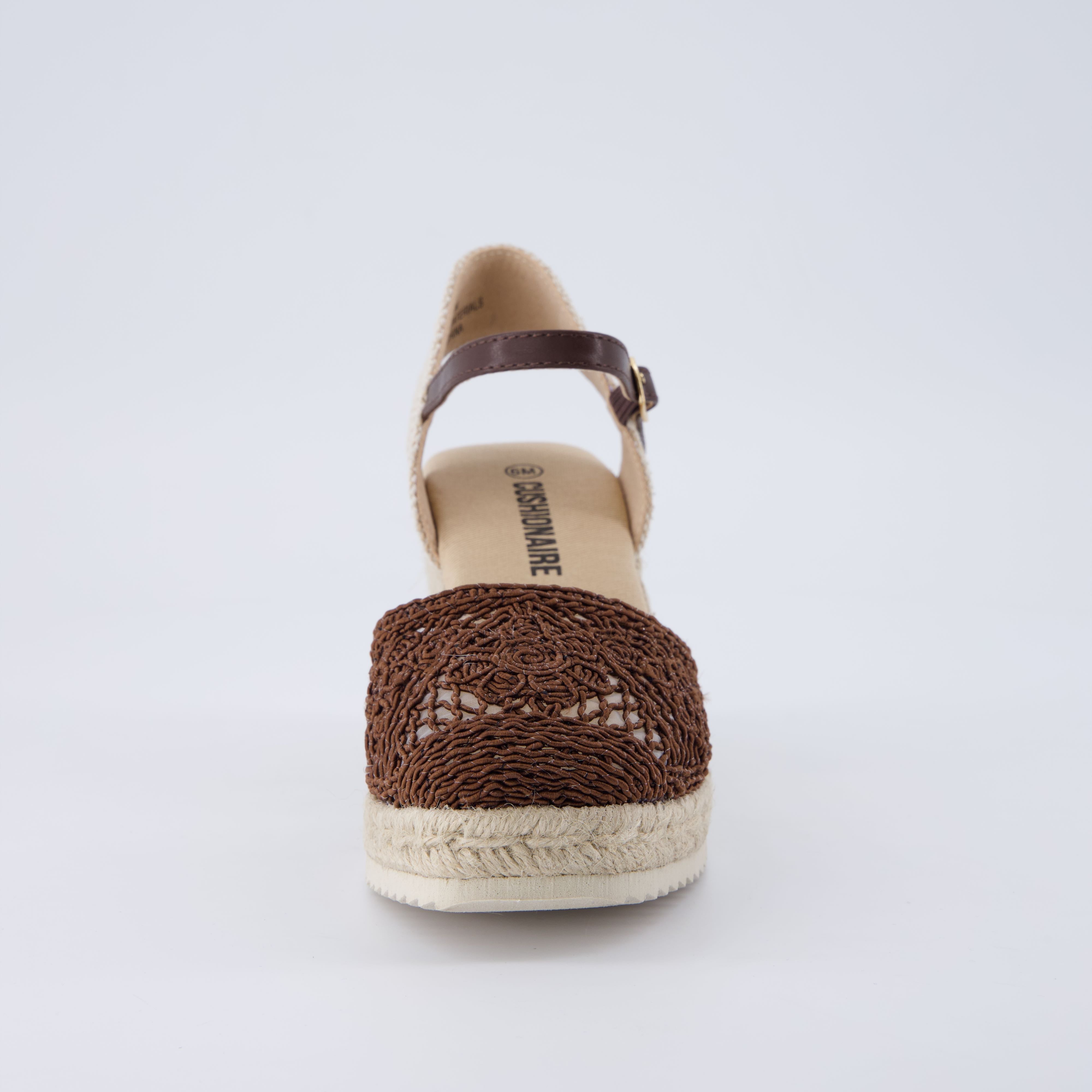 Flora Platform Espadrilles Brown