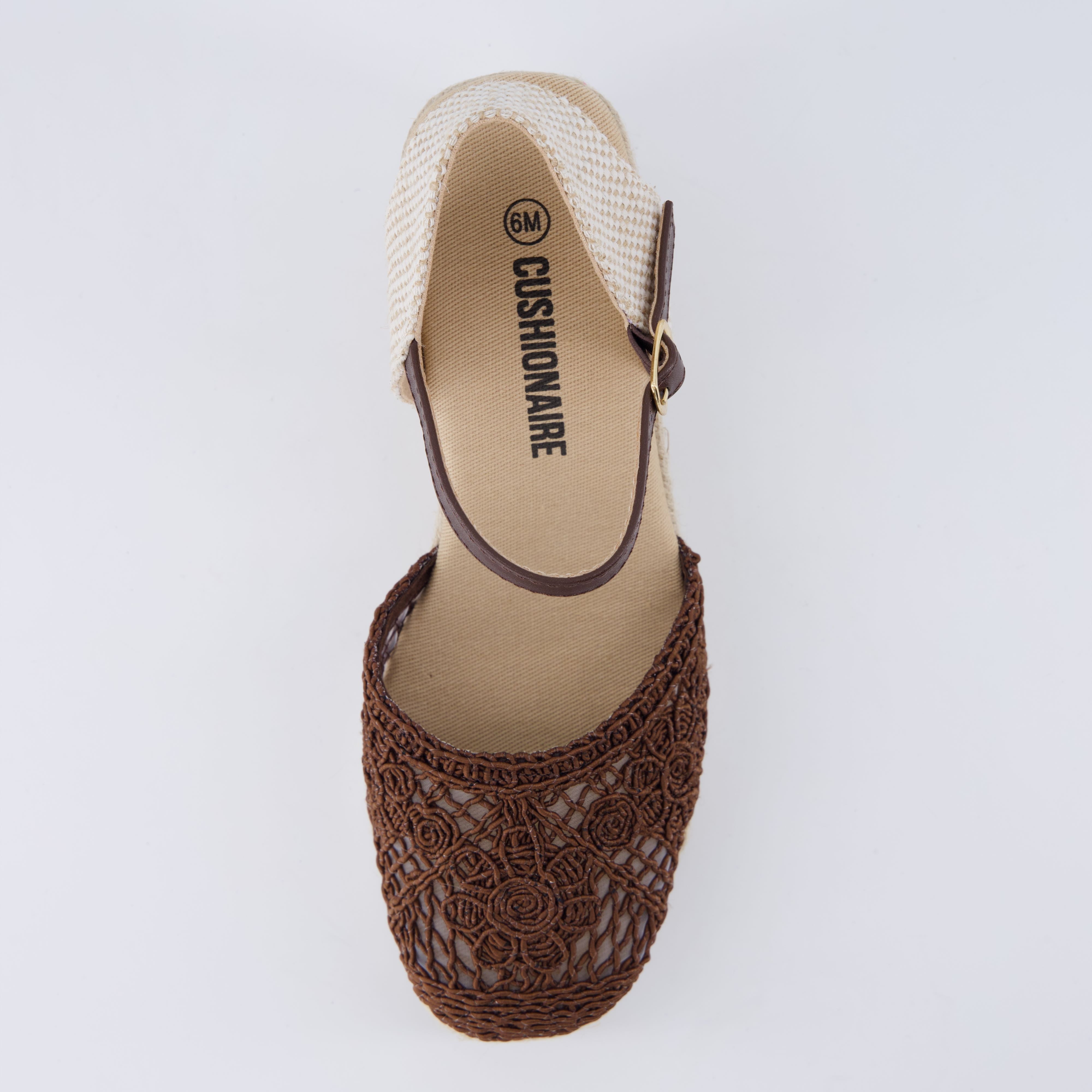 Flora Platform Espadrilles Brown