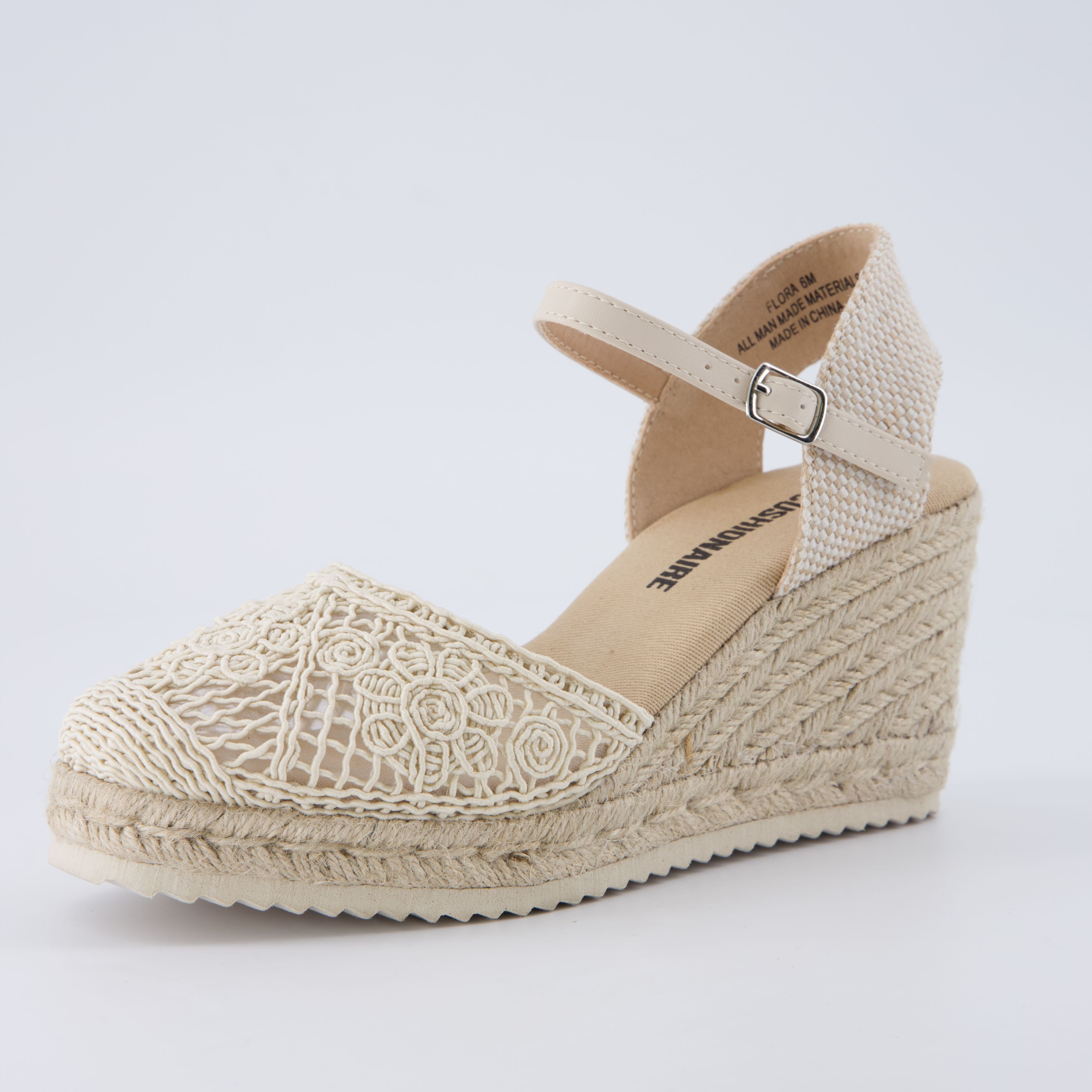 Flora Platform Espadrilles Natural