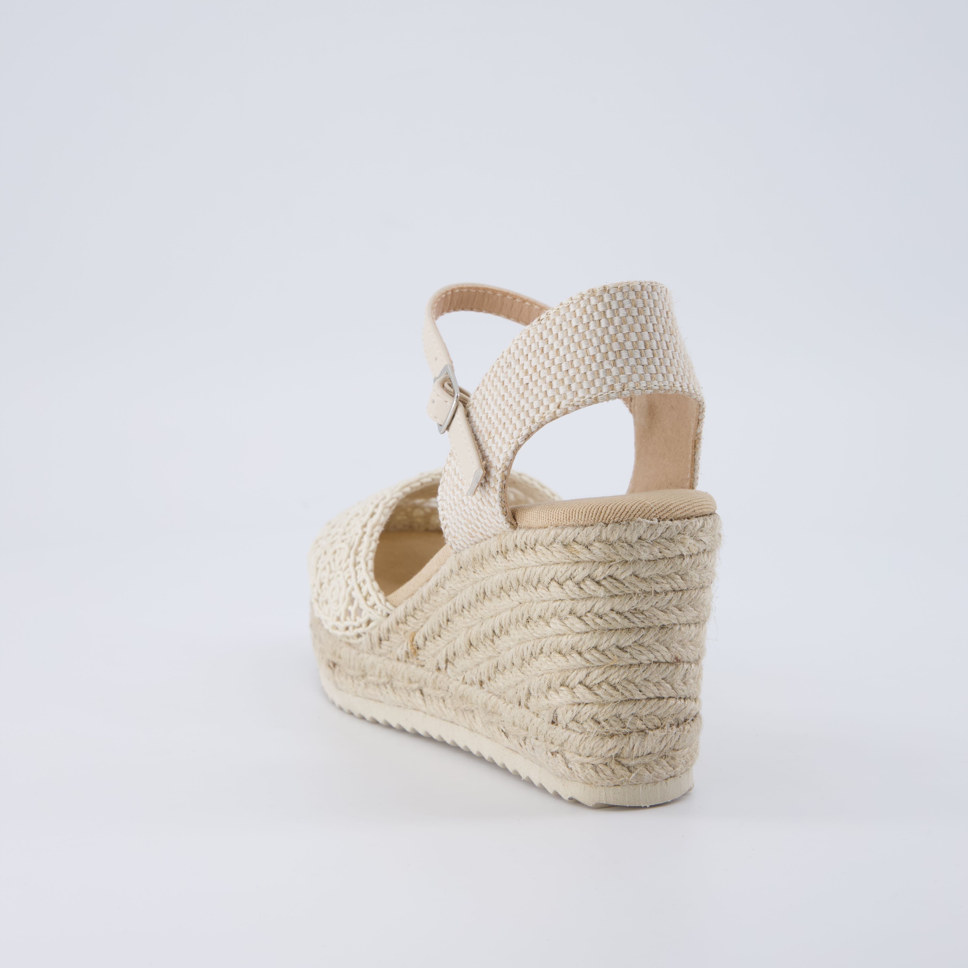 Flora Platform Espadrilles Natural