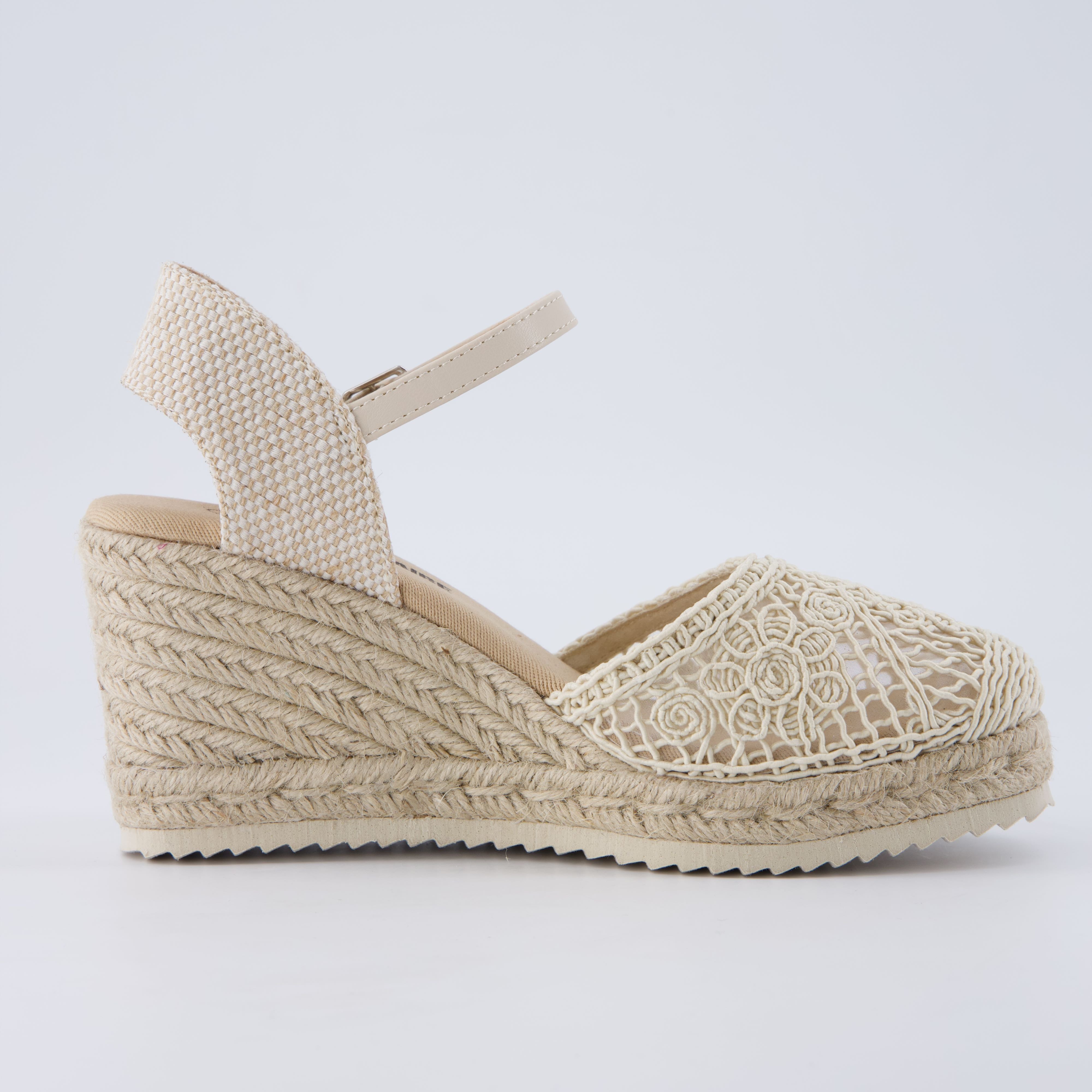 Flora Platform Espadrilles Natural