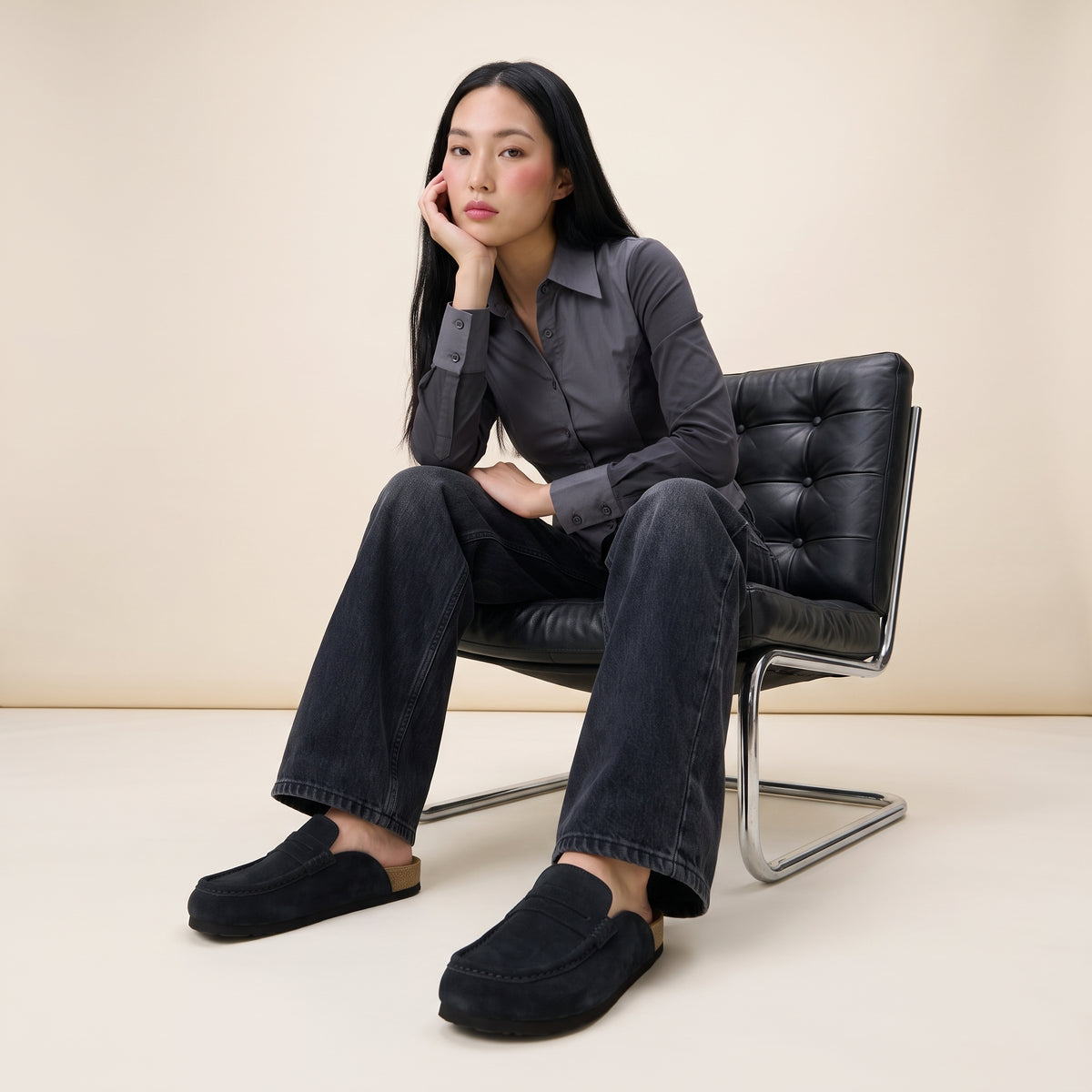 Fondu Leather Clogs