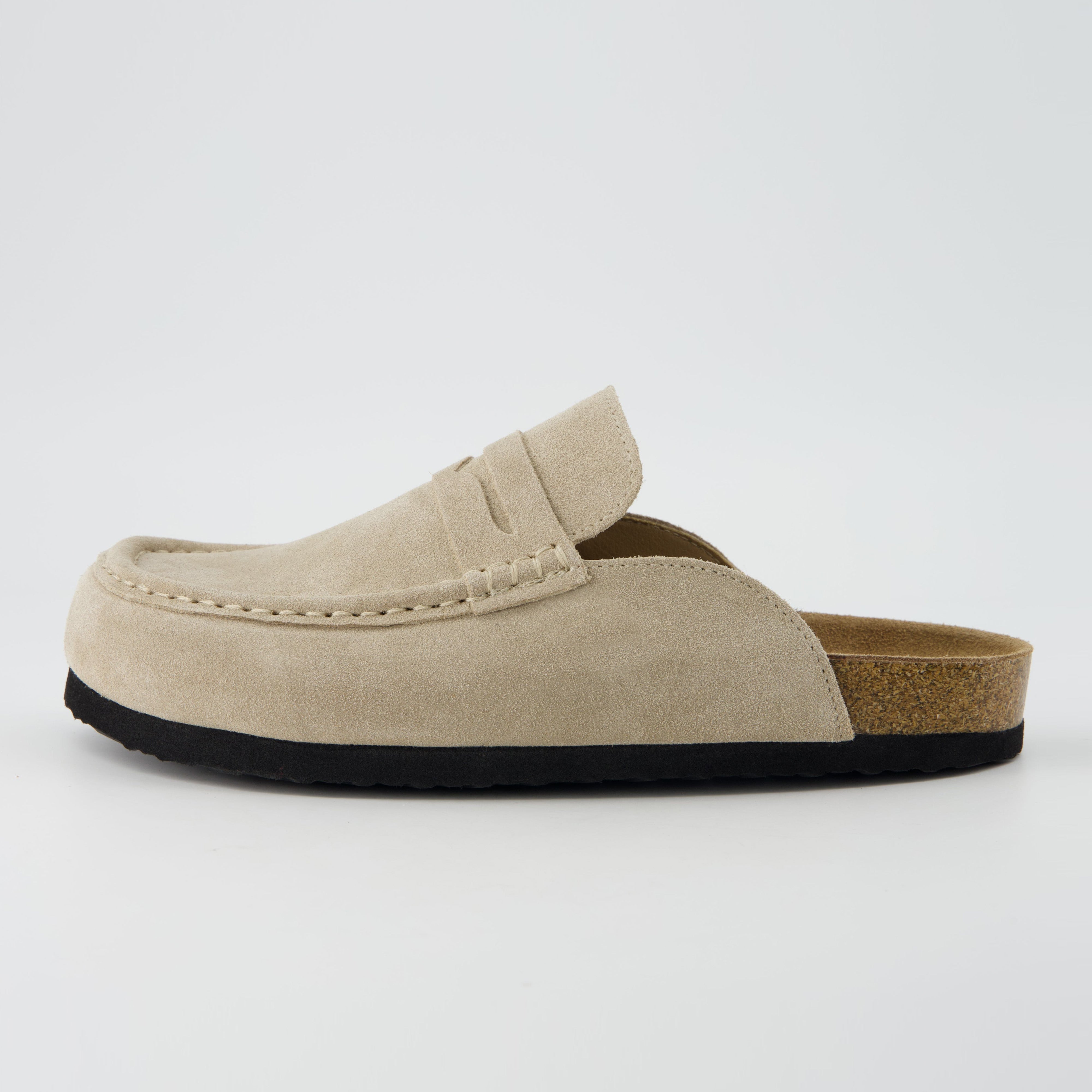 Cushionaire Fondu Leather Penny Clogs for Women - Soft and