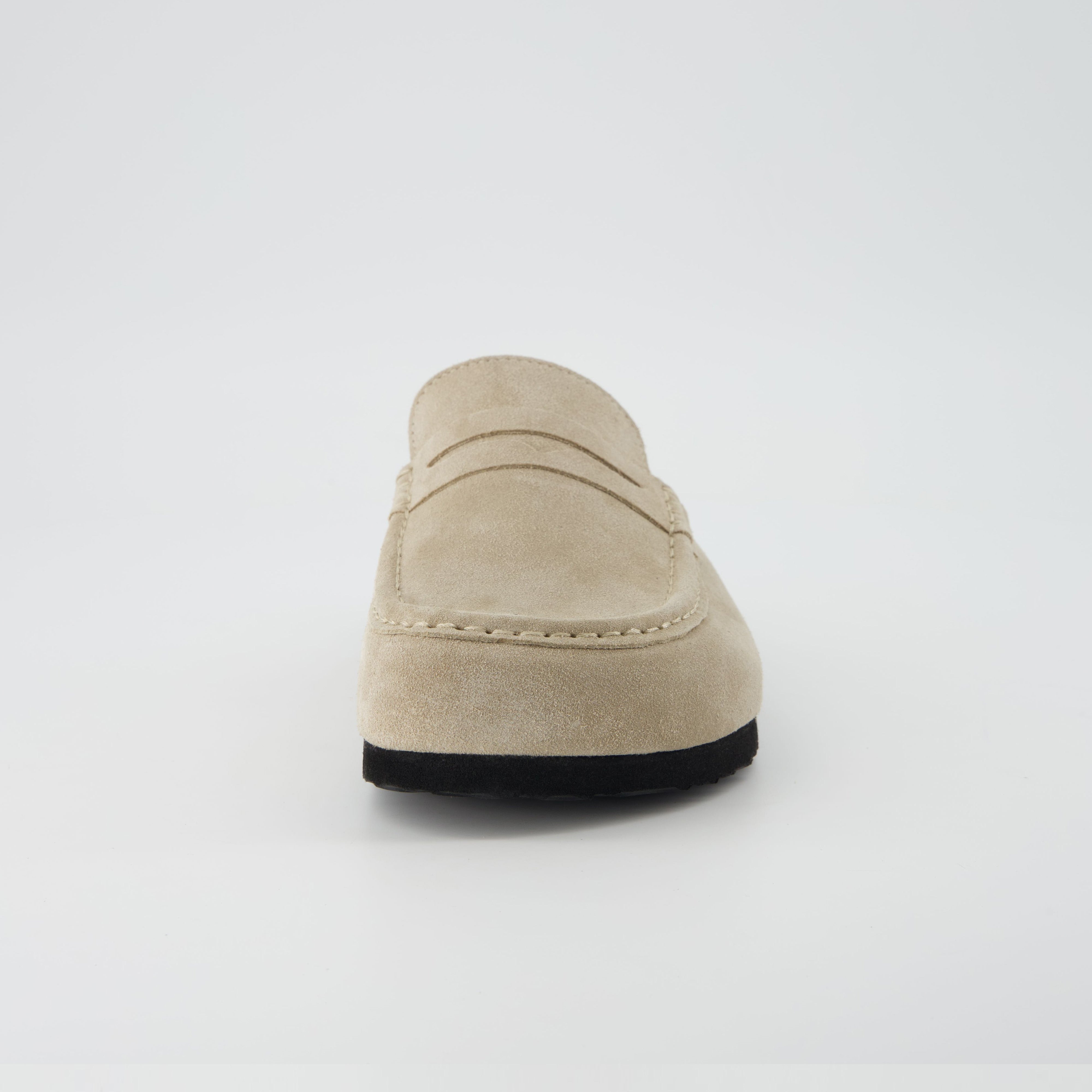 Fondu Leather Clogs Biscuit