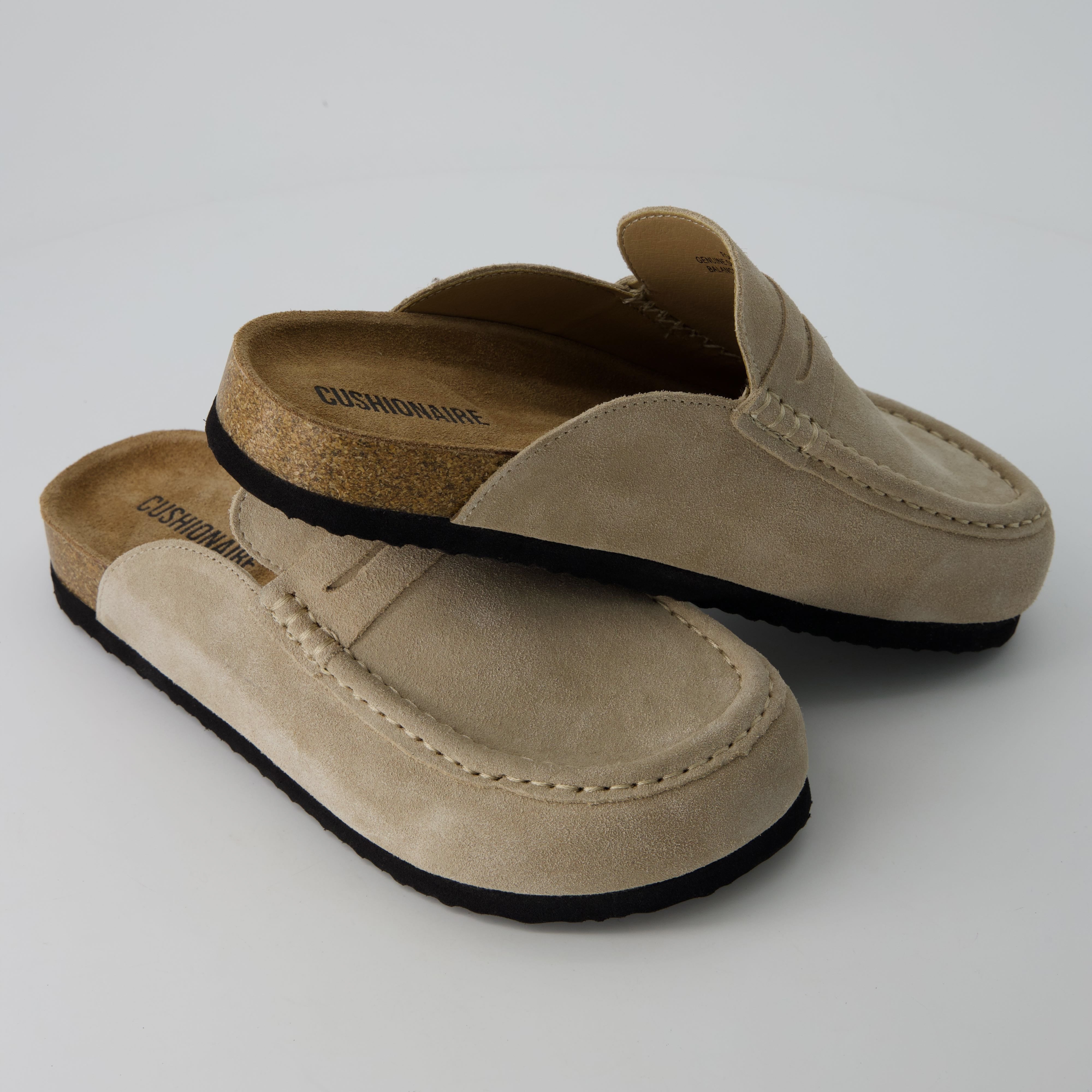 Fondu Leather Clogs Biscuit